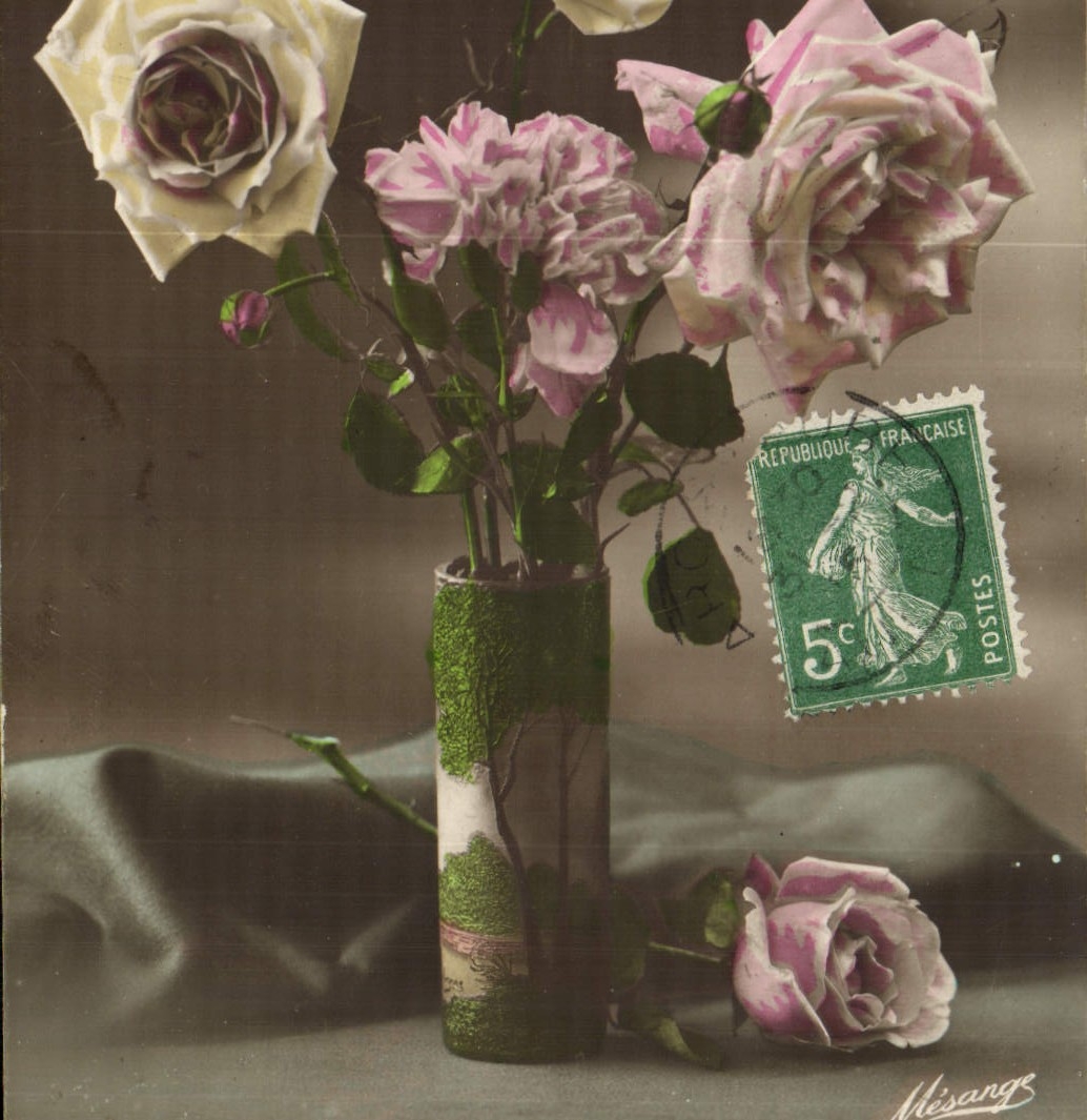 CPA Fantaisie Fleurs