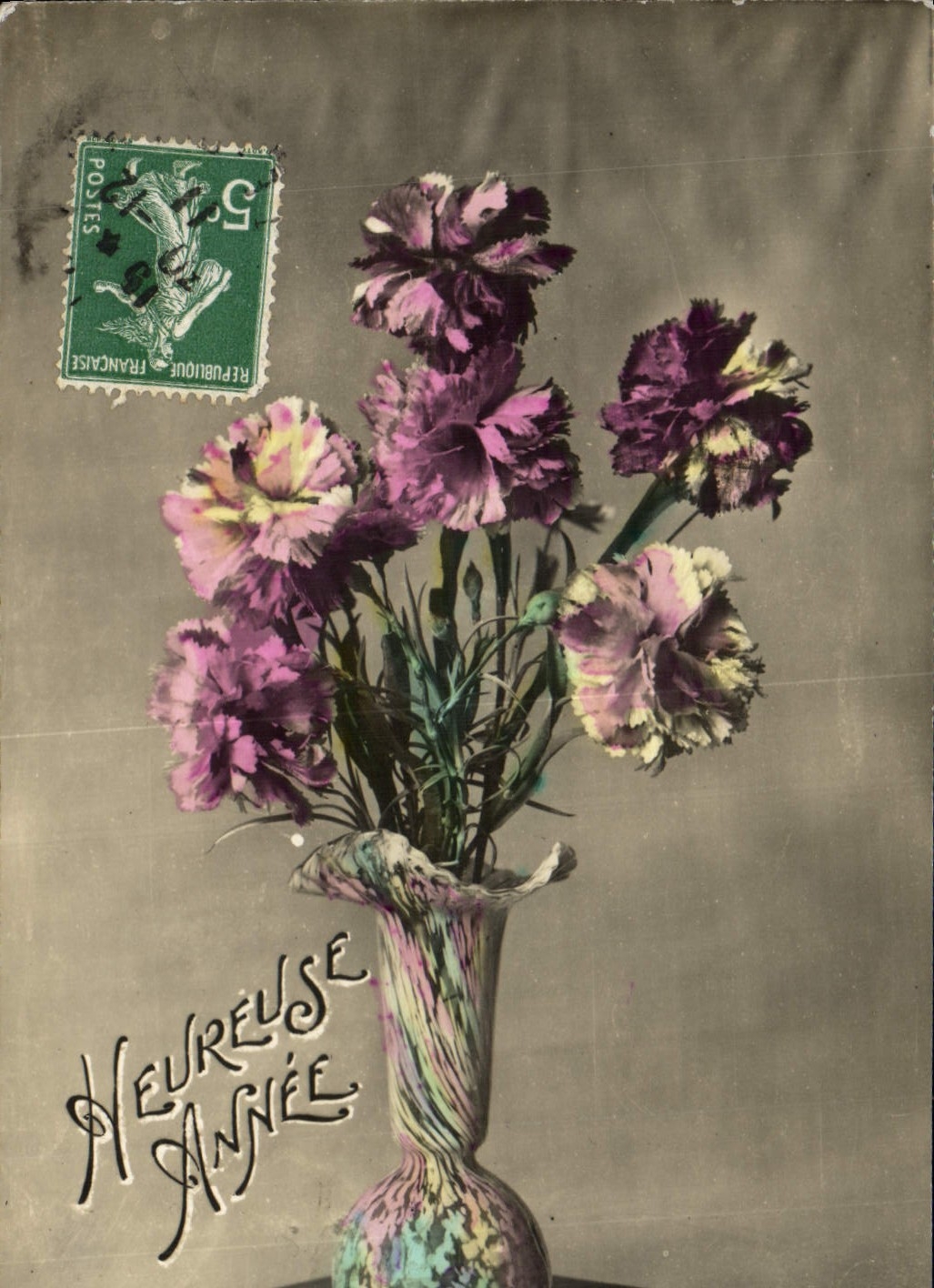 CPA Fantaisie Fleurs