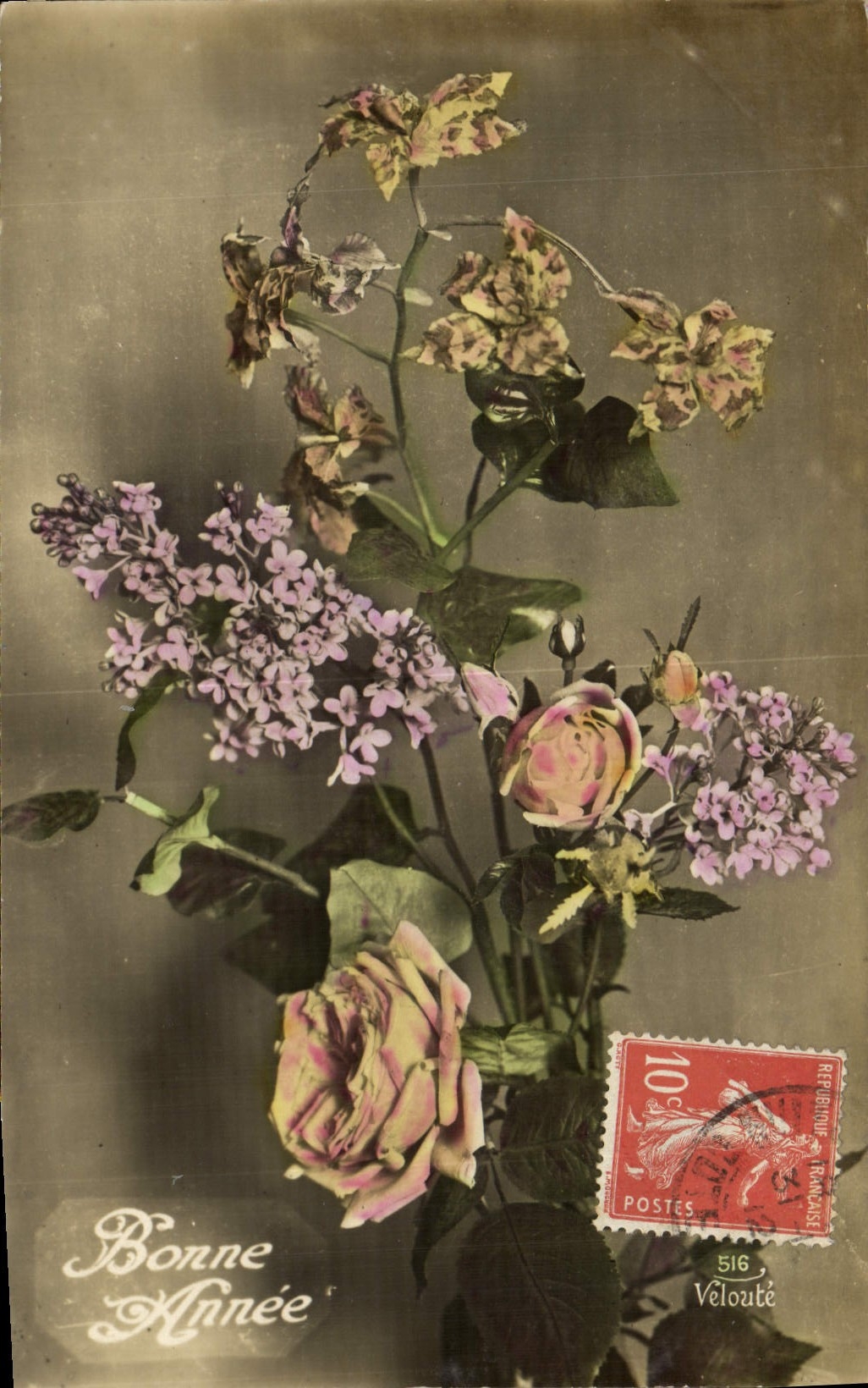 CPA Fantaisie Fleurs