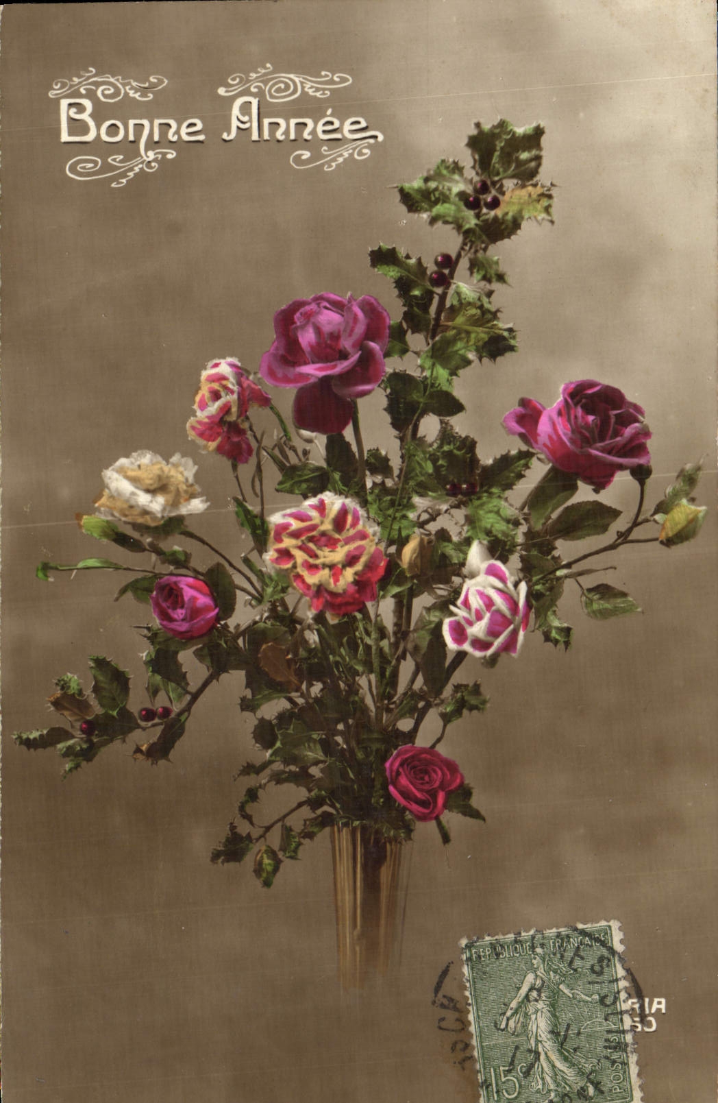 CPA Fantaisie Fleurs