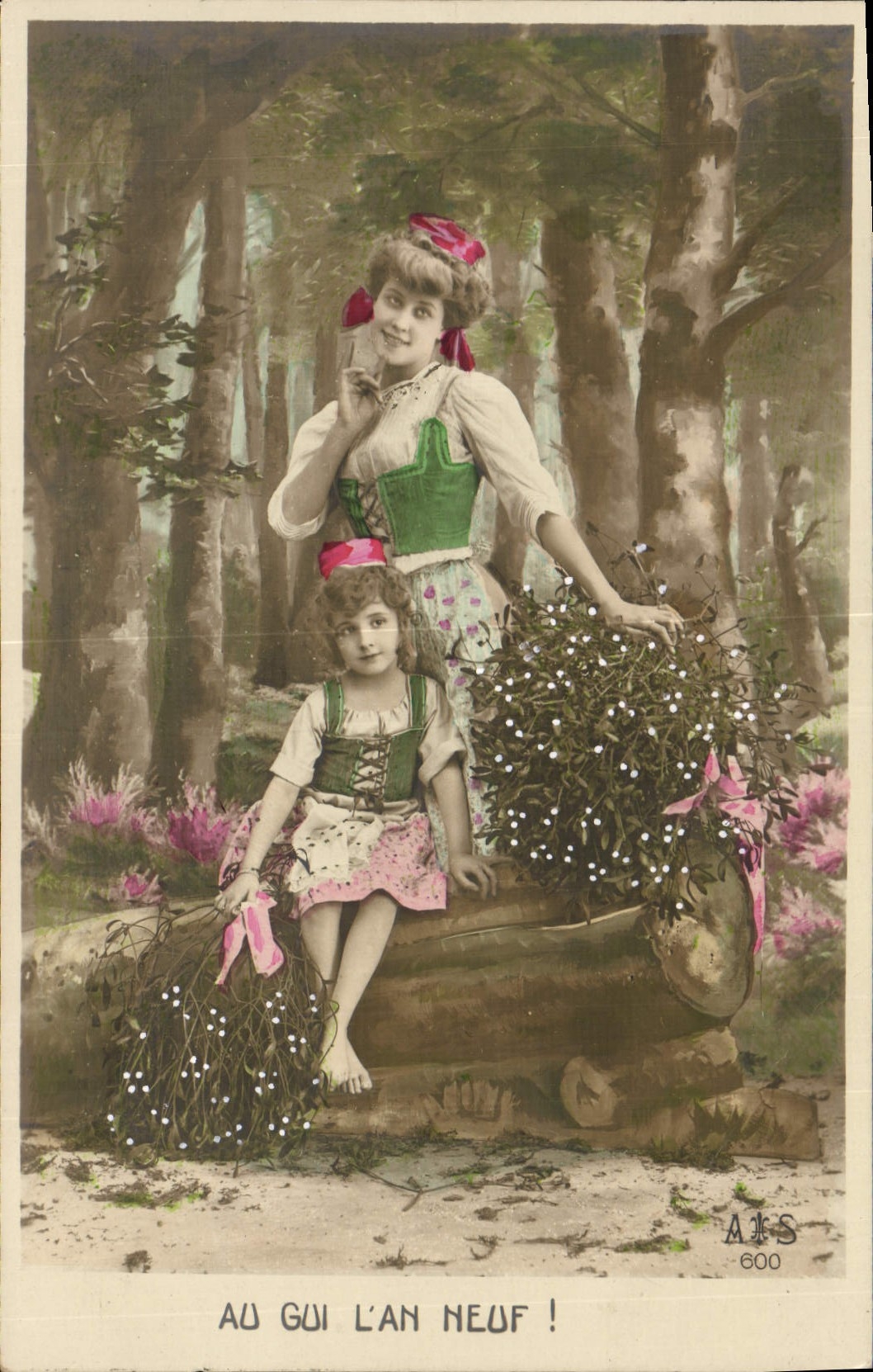 CPA Fantaisie Femme Enfant 