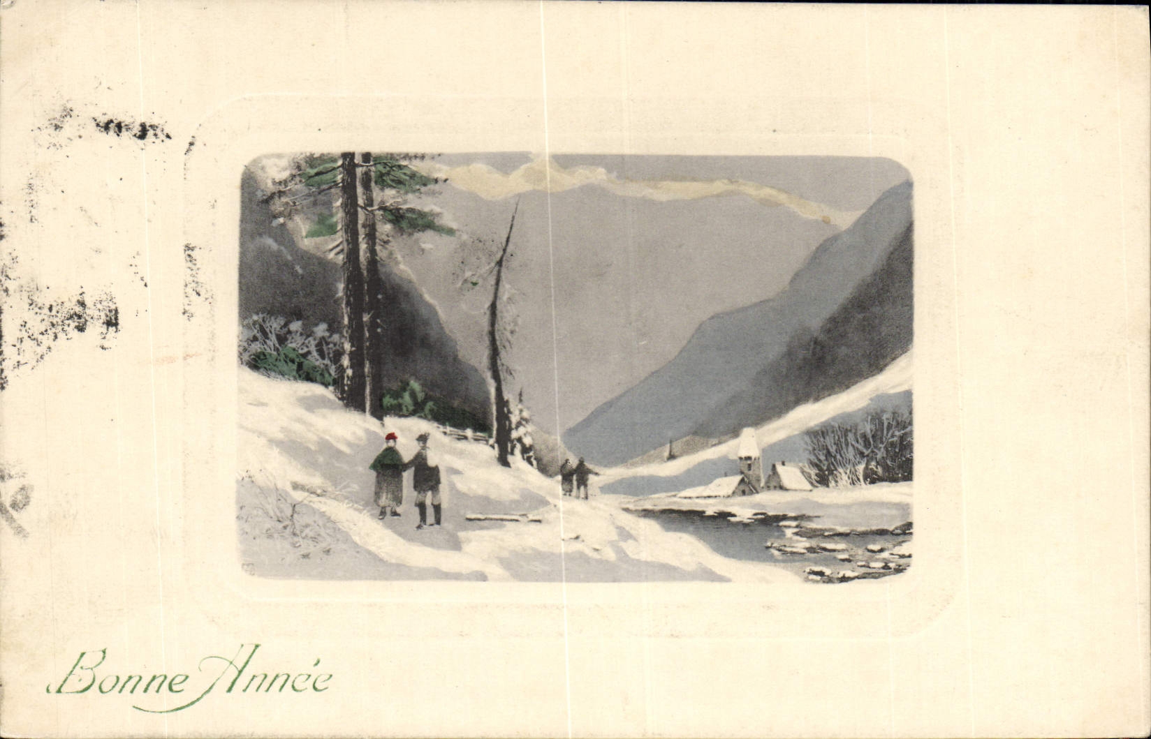 CPA Fantaisie Bonne annee