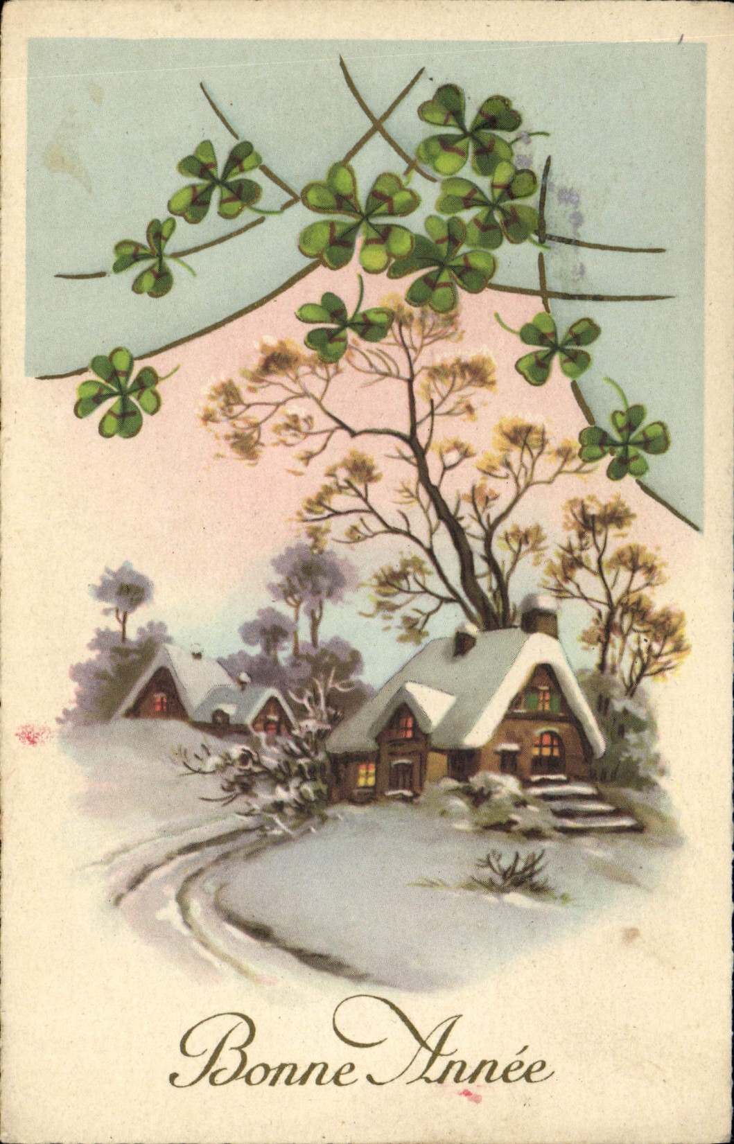 CPA Fantaisie Bonne annee