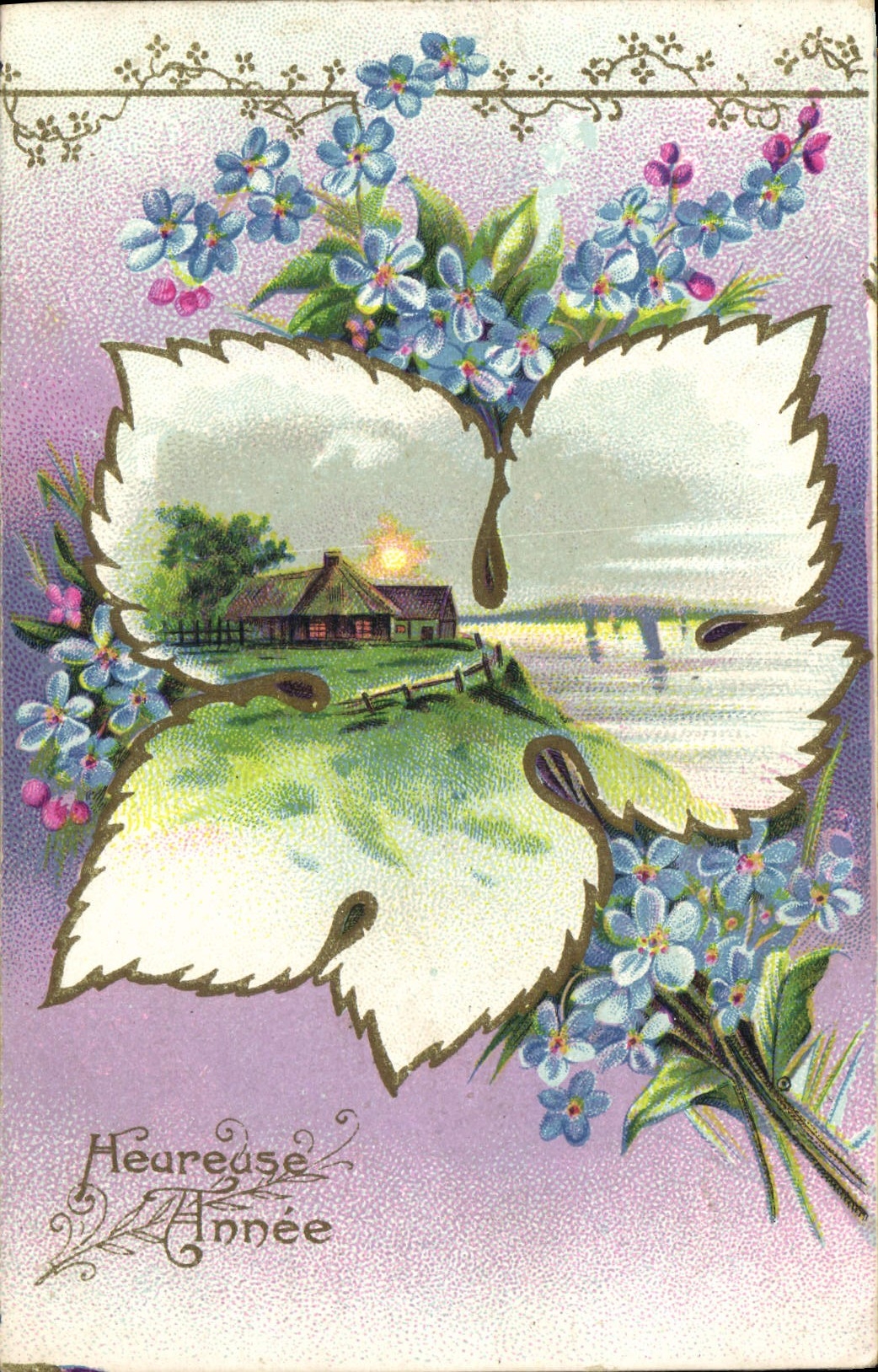 CPA Fantaisie Fleurs Trefle