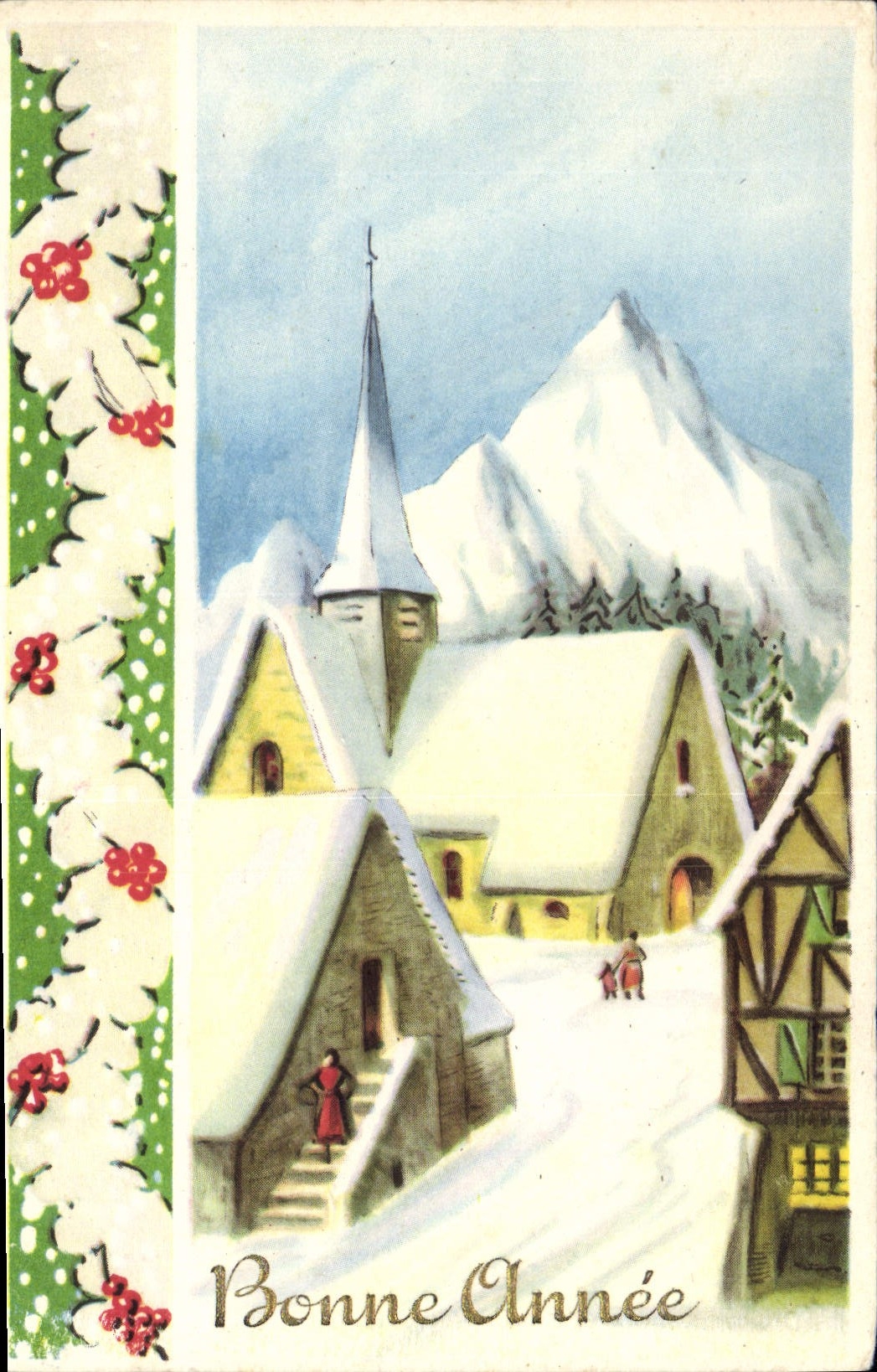 CPA Fantaisie Bonne annee