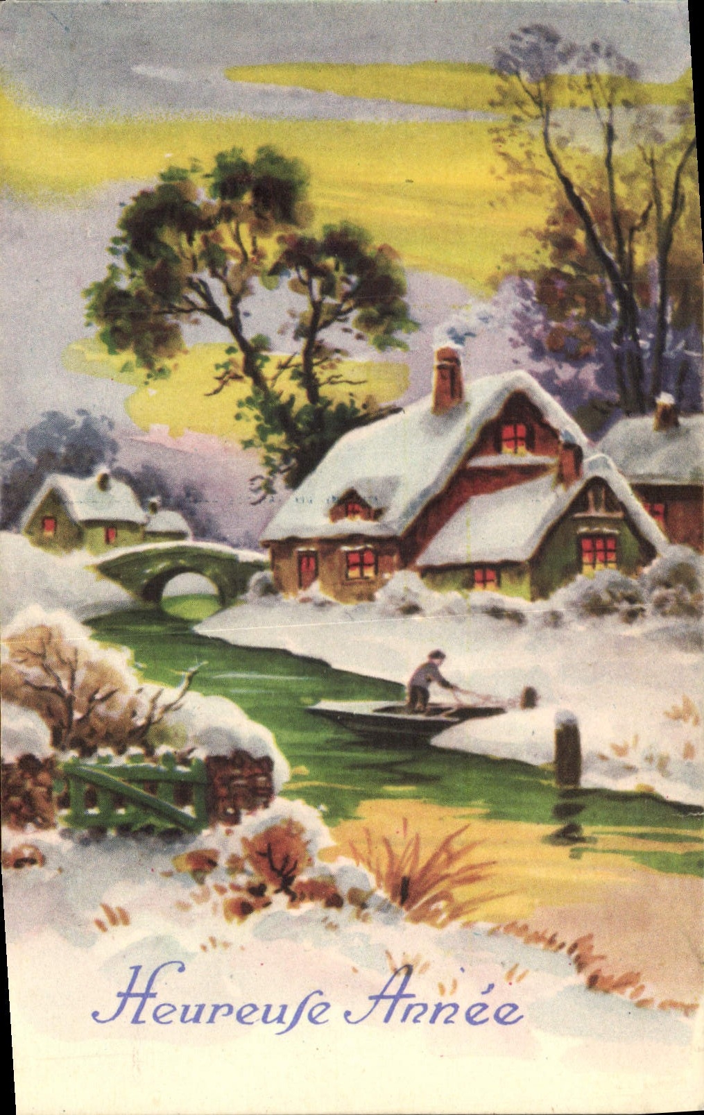 CPA Fantaisie Bonne annee