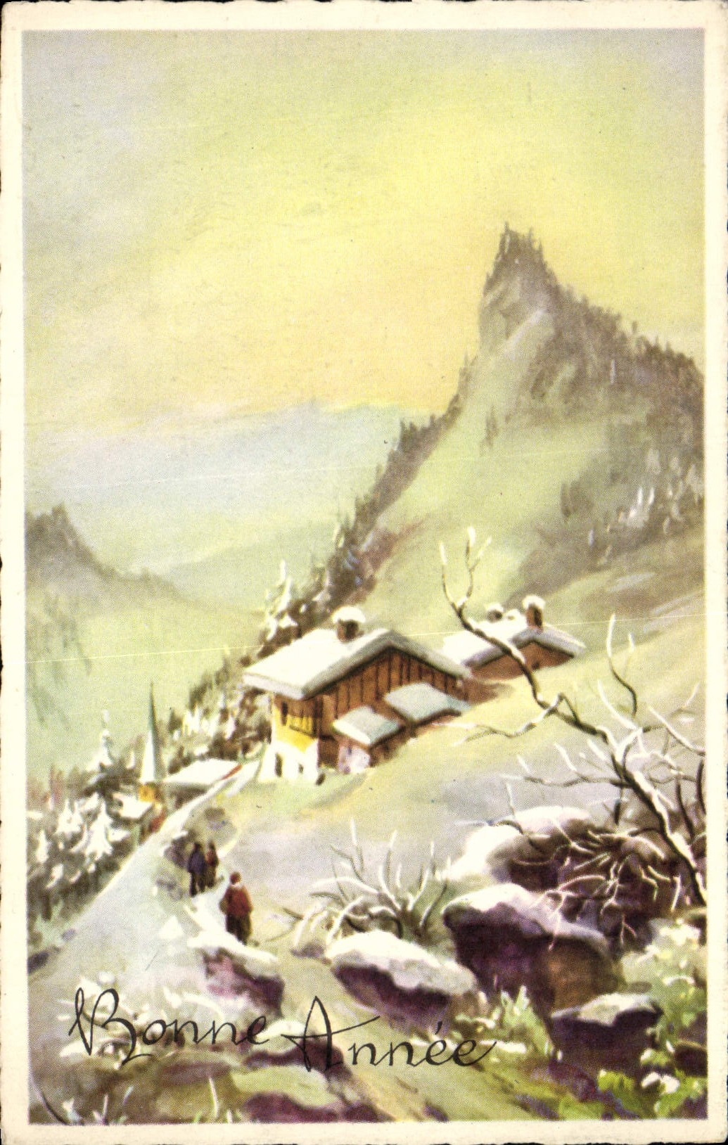 CPA Fantaisie Bonne annee