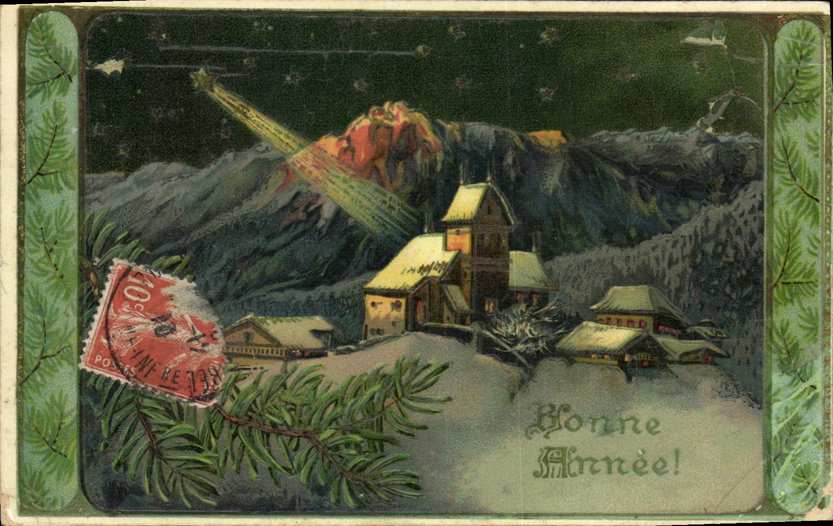 CPA Fantaisie Bonne annee