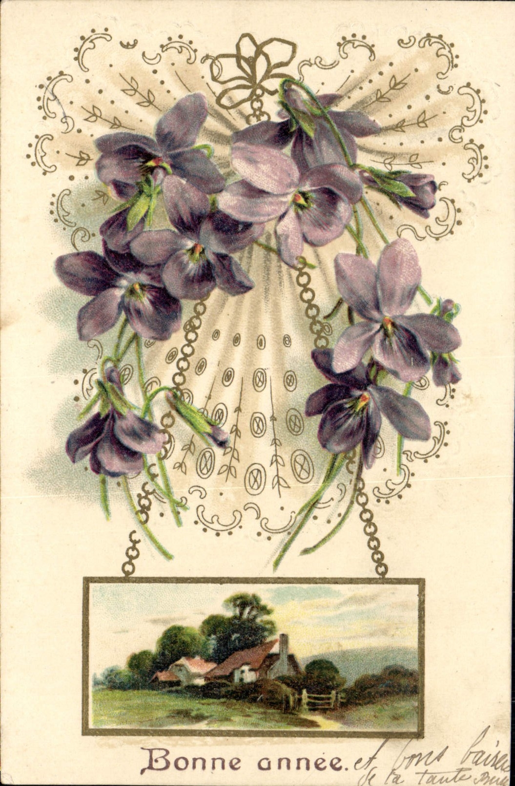 CPA Fantaisie Fleurs