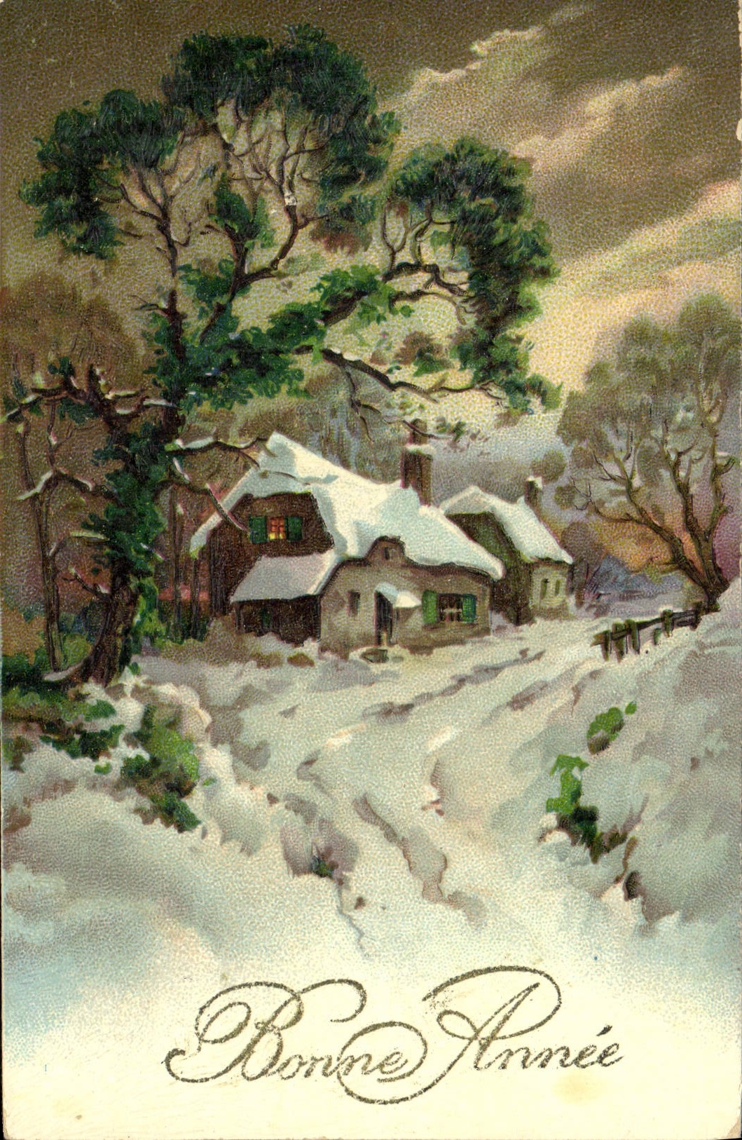 CPA Fantaisie Bonne annee 