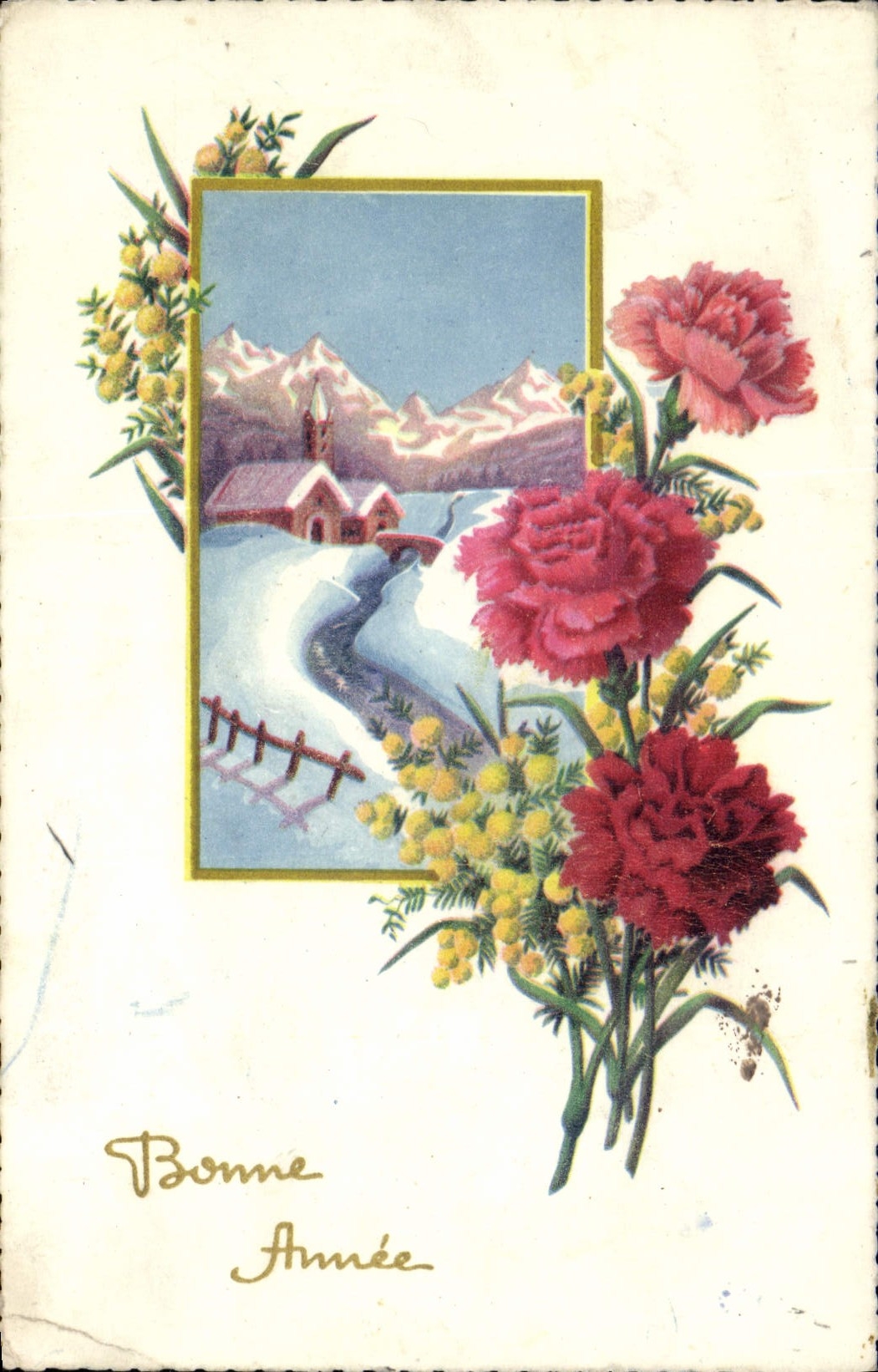 CPA Fantaisie Fleurs 