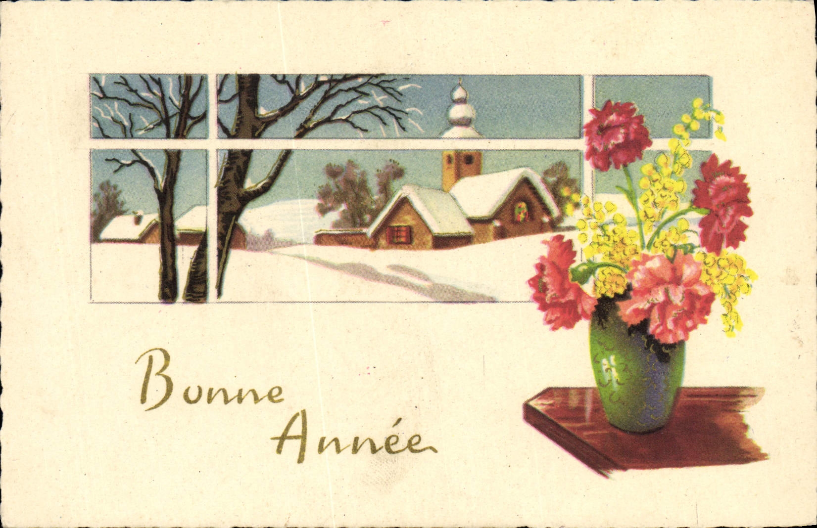 CPA Fantaisie Bonne annee 