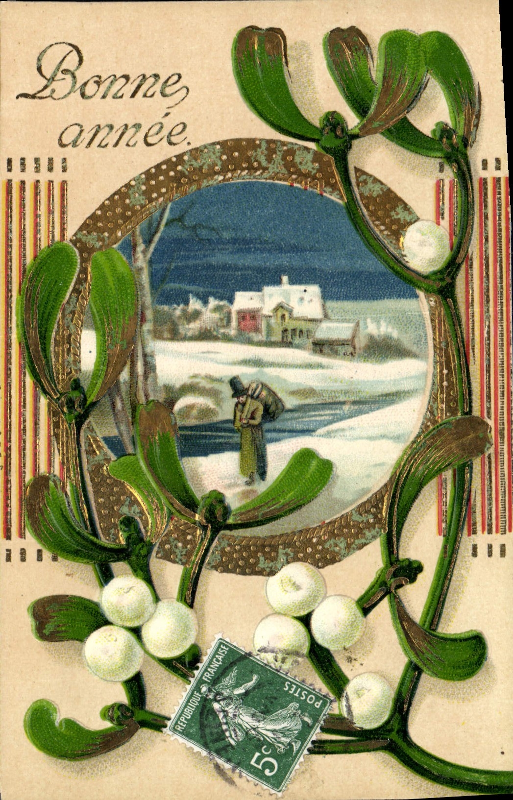 CPA Fantaisie Bonne annee 