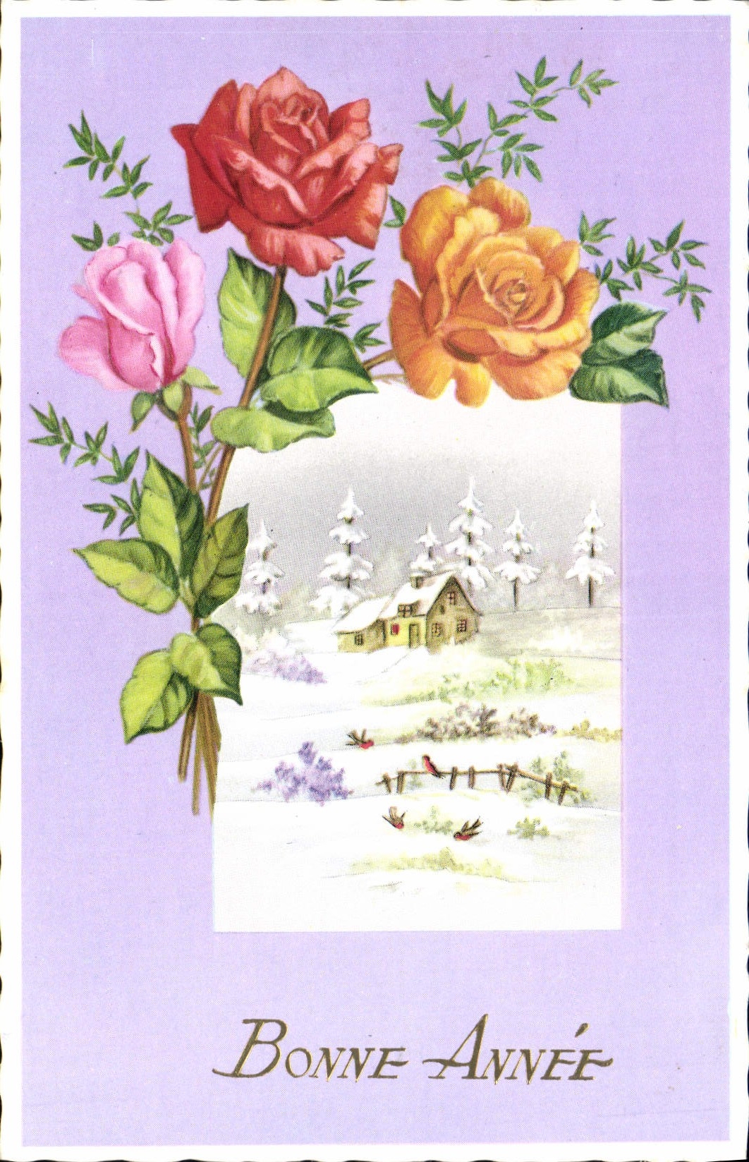 CPM Fantaisie Fleurs