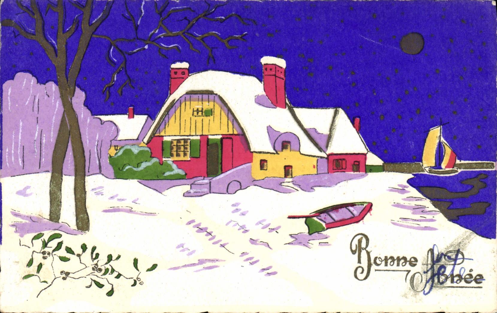 CPA Fantaisie Bonne annee