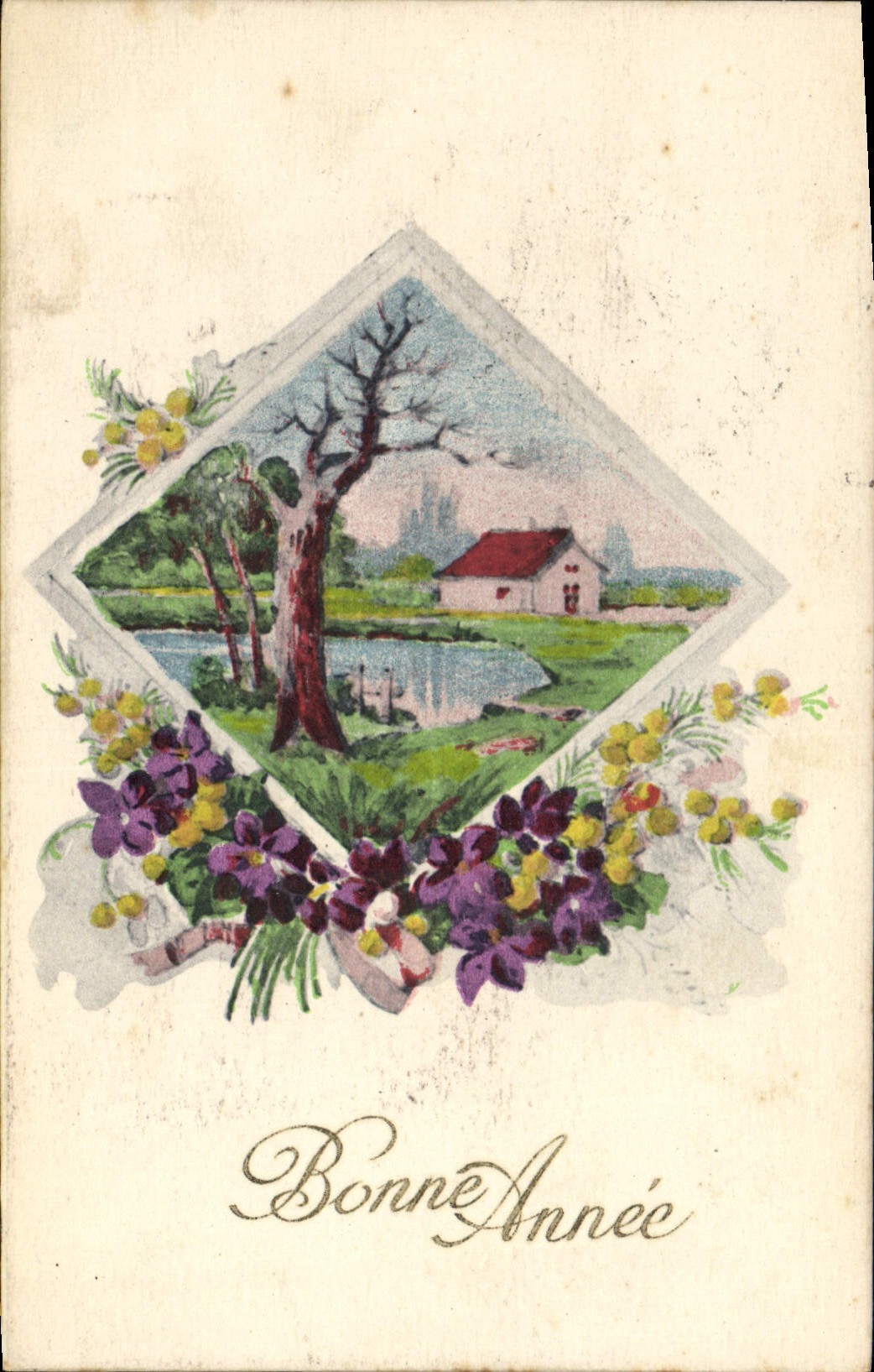 CPA Fantaisie Bonne annee