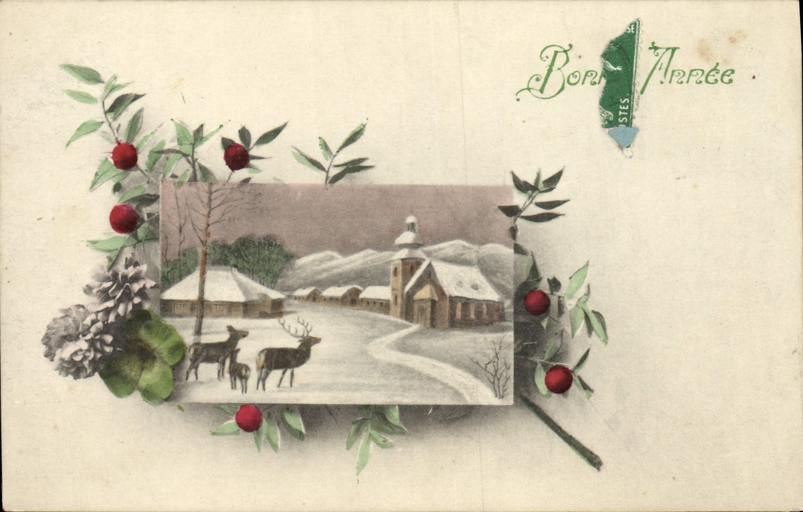 CPA Fantaisie Bonne annee