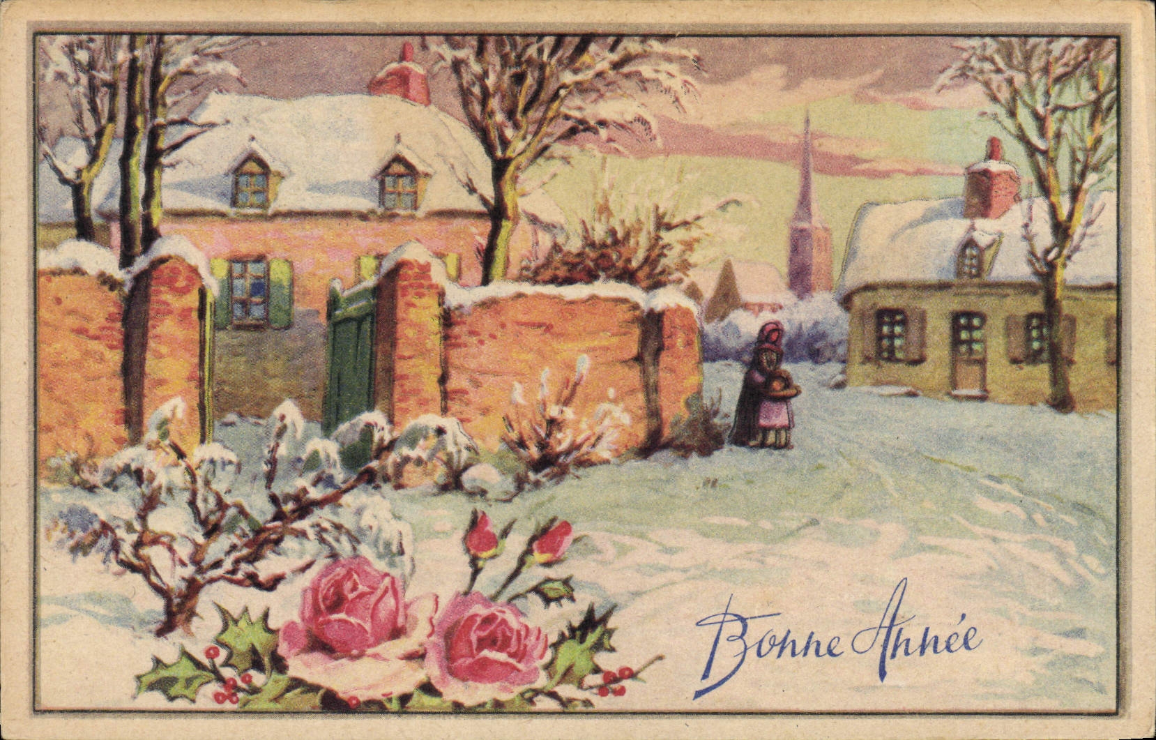 CPA Fantaisie Bonne annee