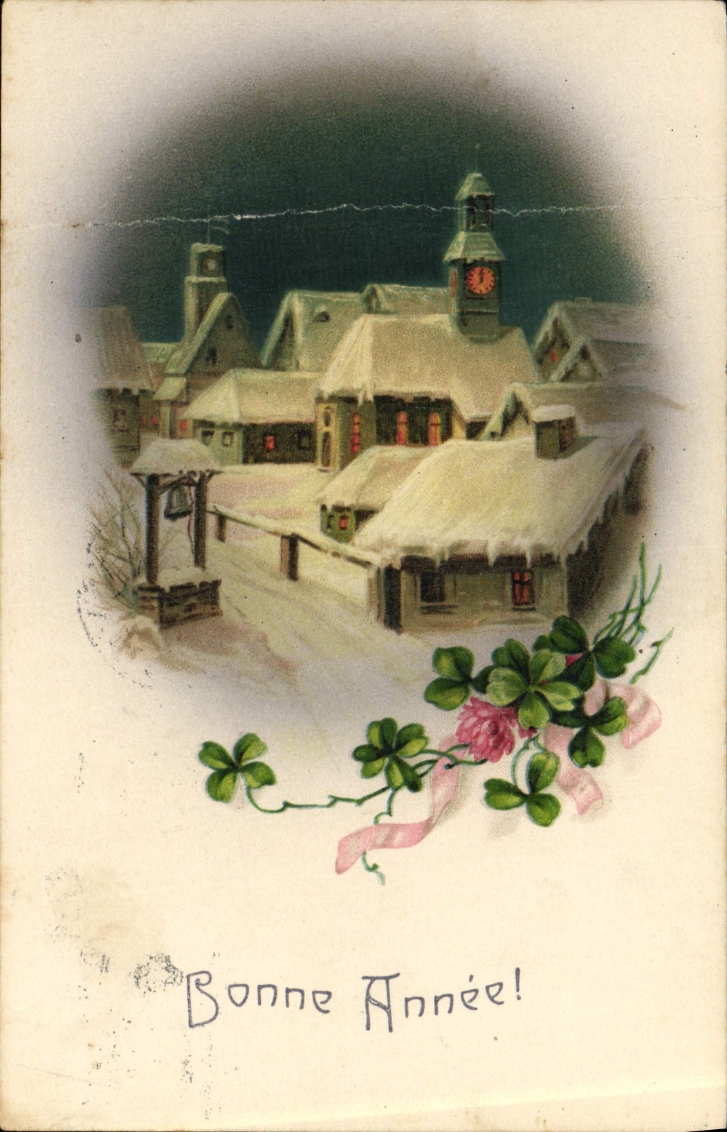 CPA Fantaisie Bonne annee