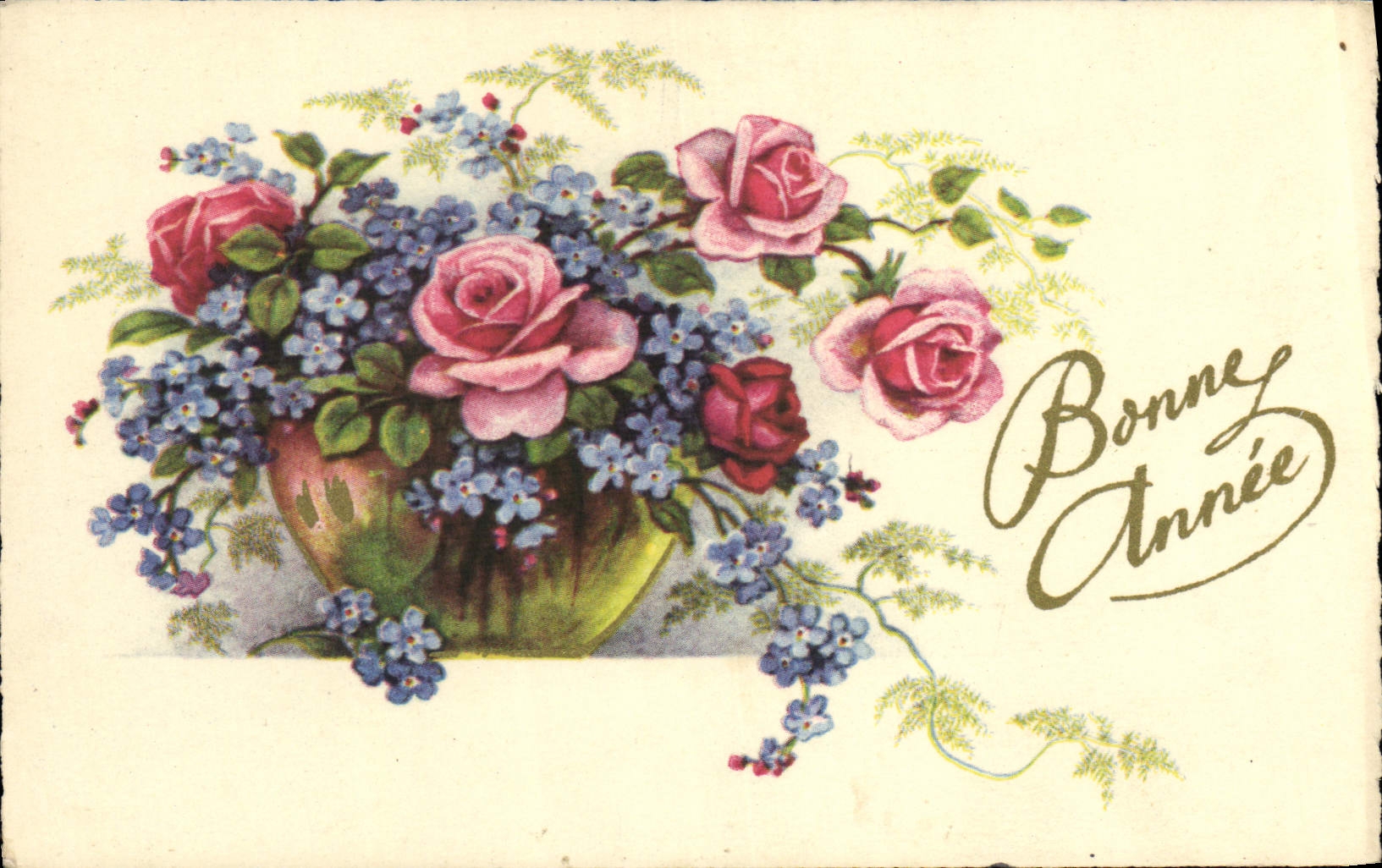 CPA Fantaisie Fleurs