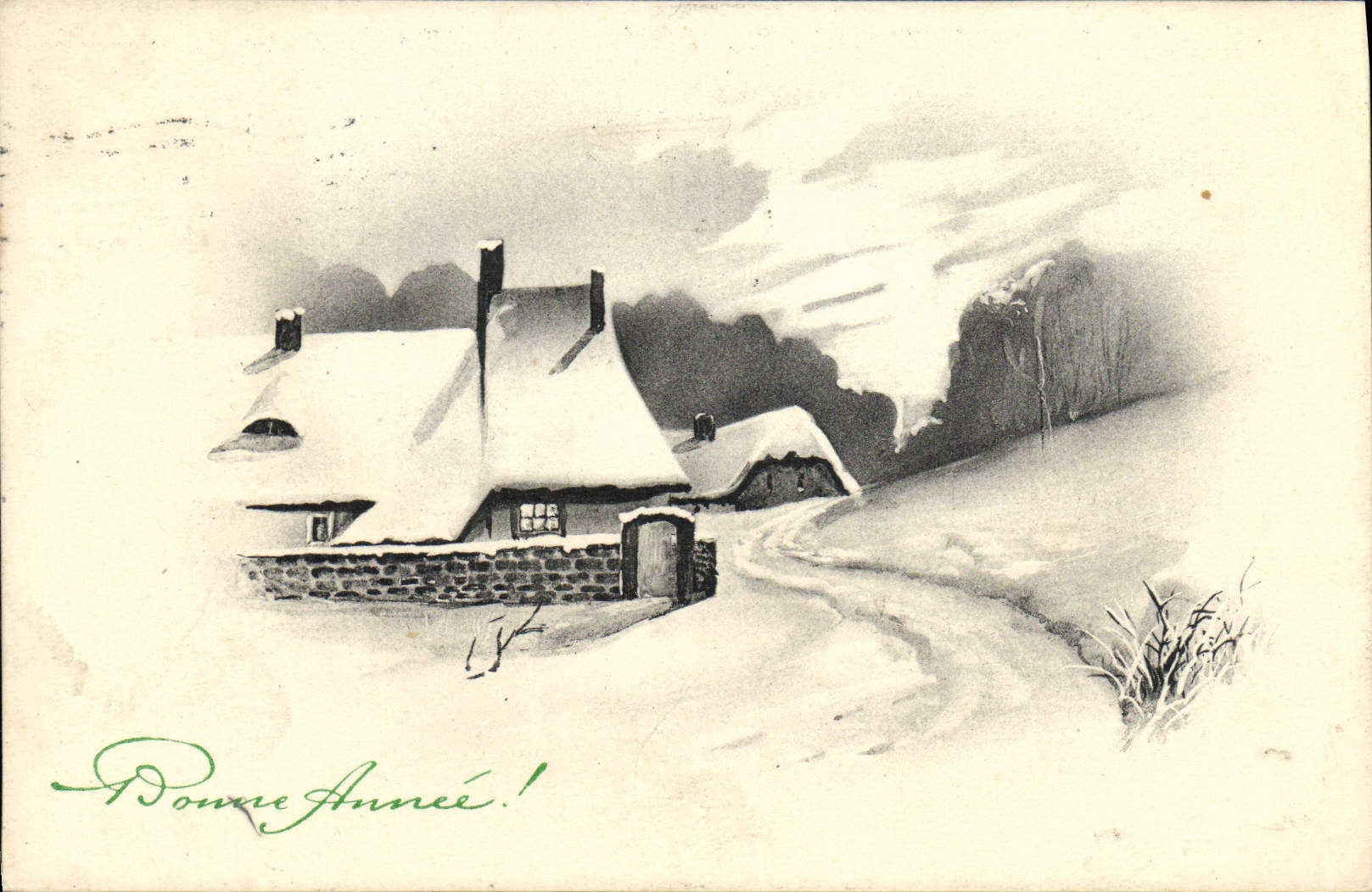 CPA Fantaisie Bonne annee