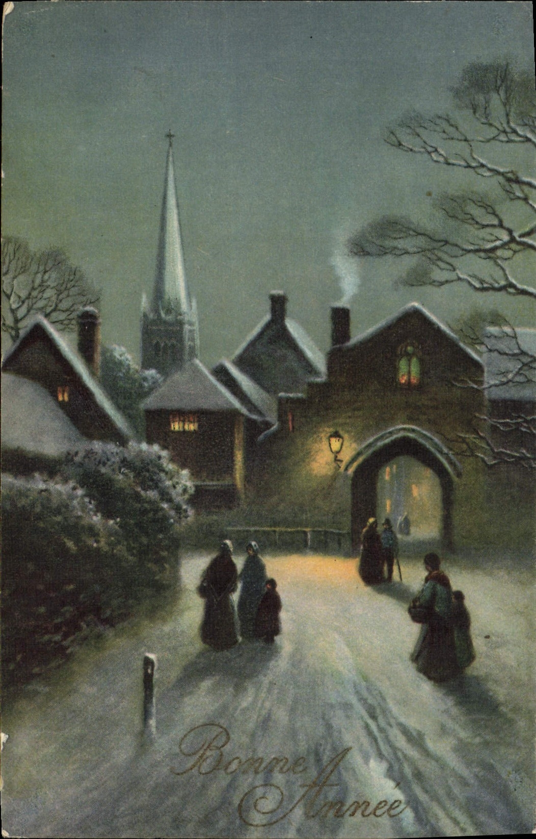 CPA Fantaisie Bonne annee