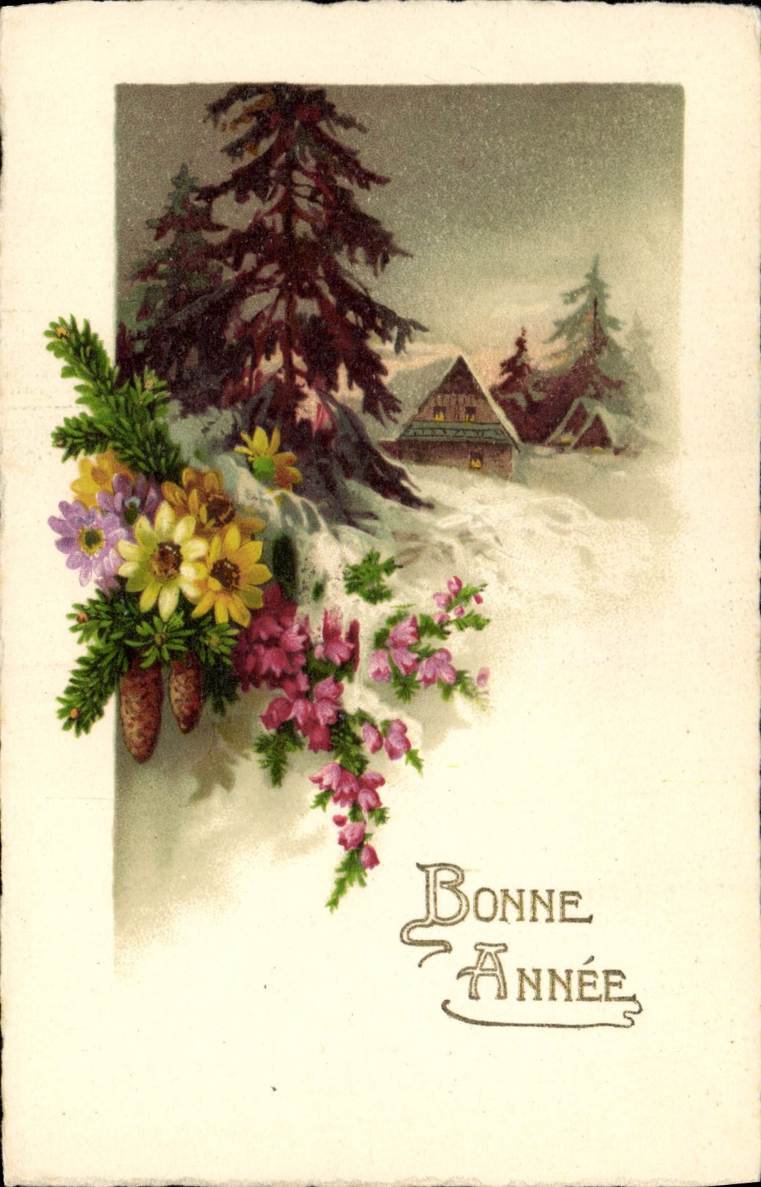 CPA Fantaisie Fleurs