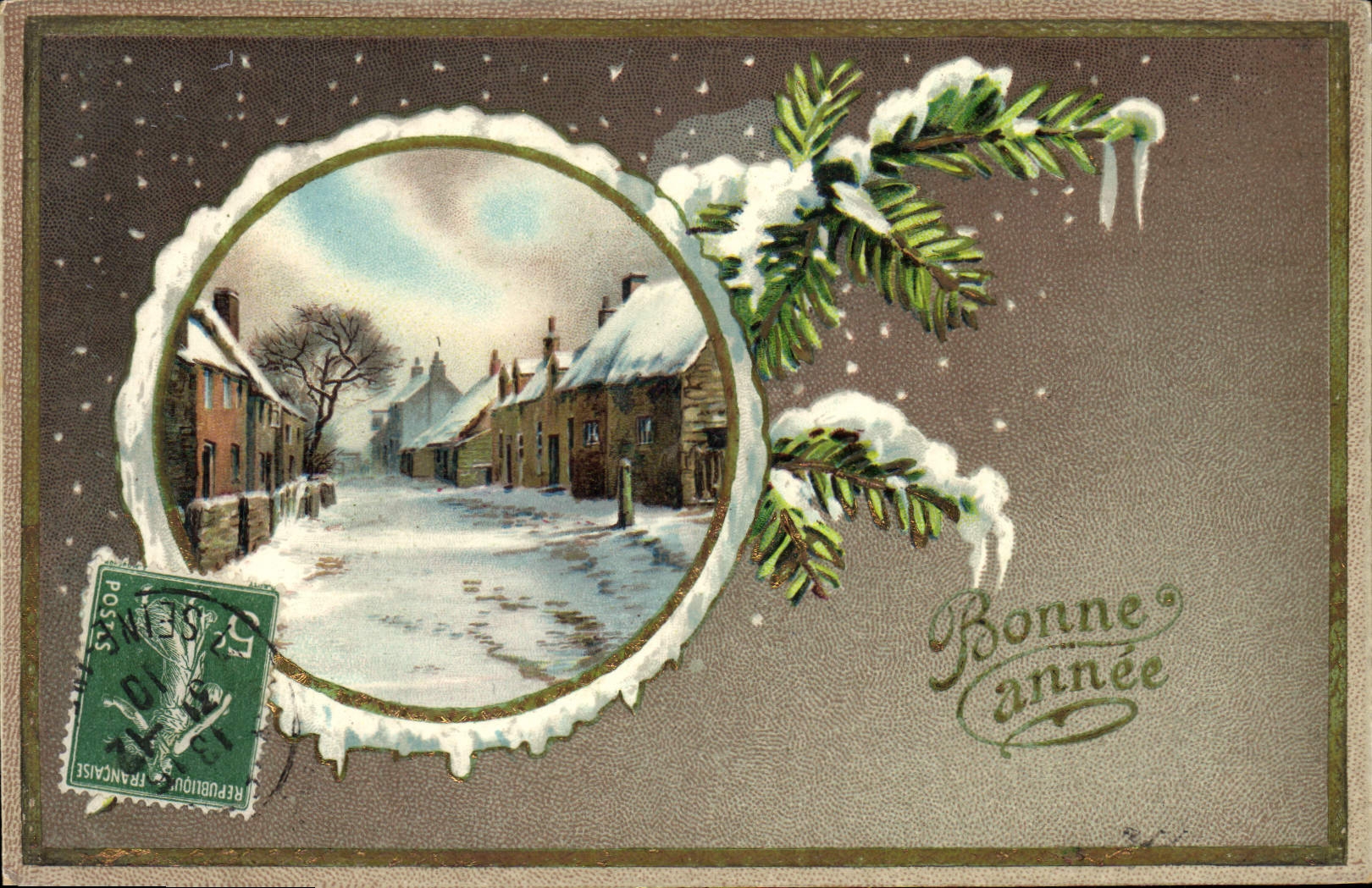 CPA Fantaisie Bonne annee