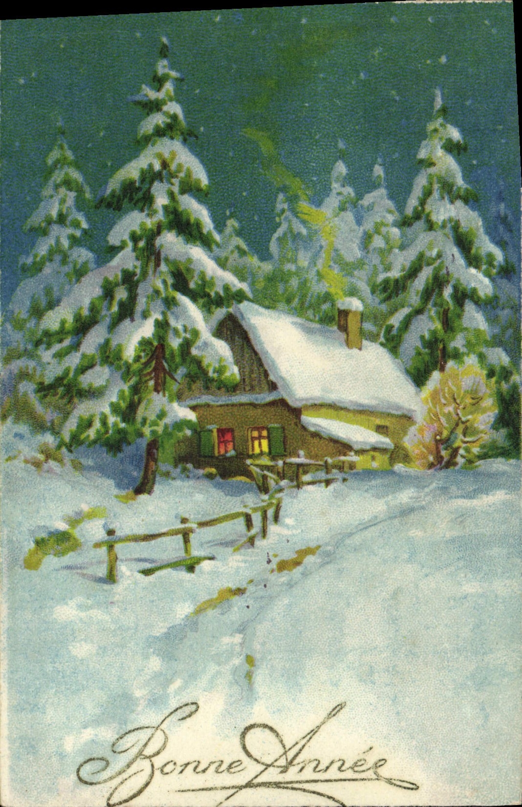 CPA Fantaisie Bonne annee