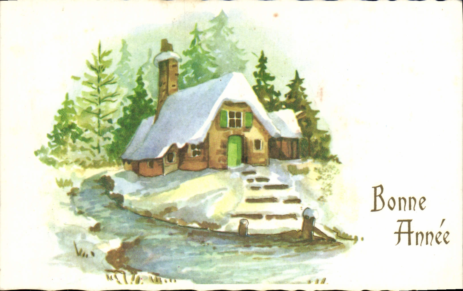 CPA Fantaisie Bonne annee