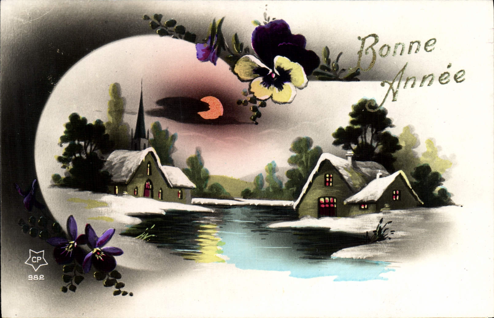 CPA Fantaisie Bonne annee