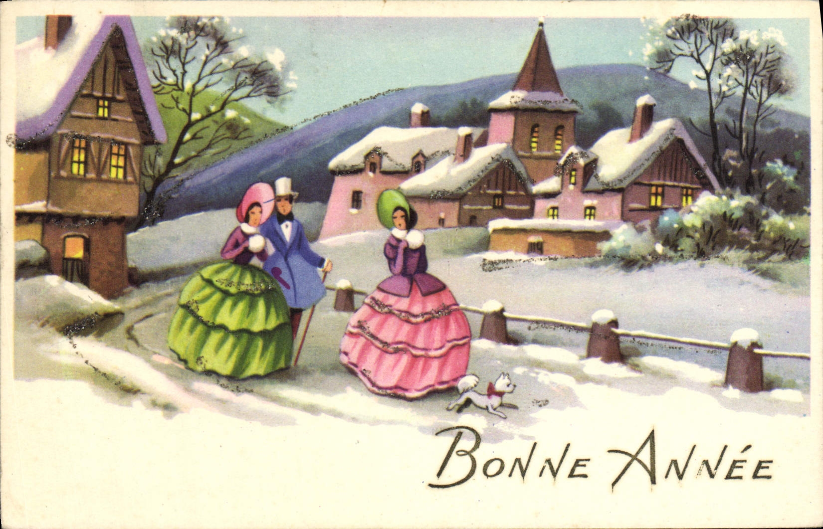 CPA Fantaisie Bonne annee