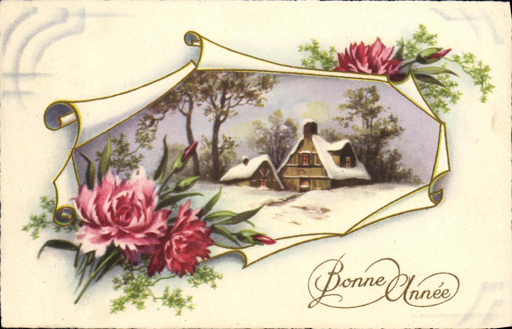 CPA Fantaisie Bonne annee