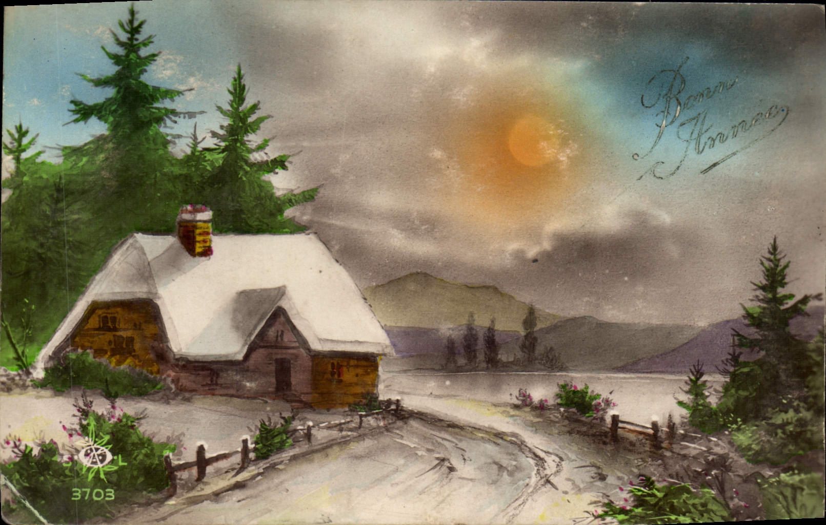 CPA Fantaisie Bonne annee