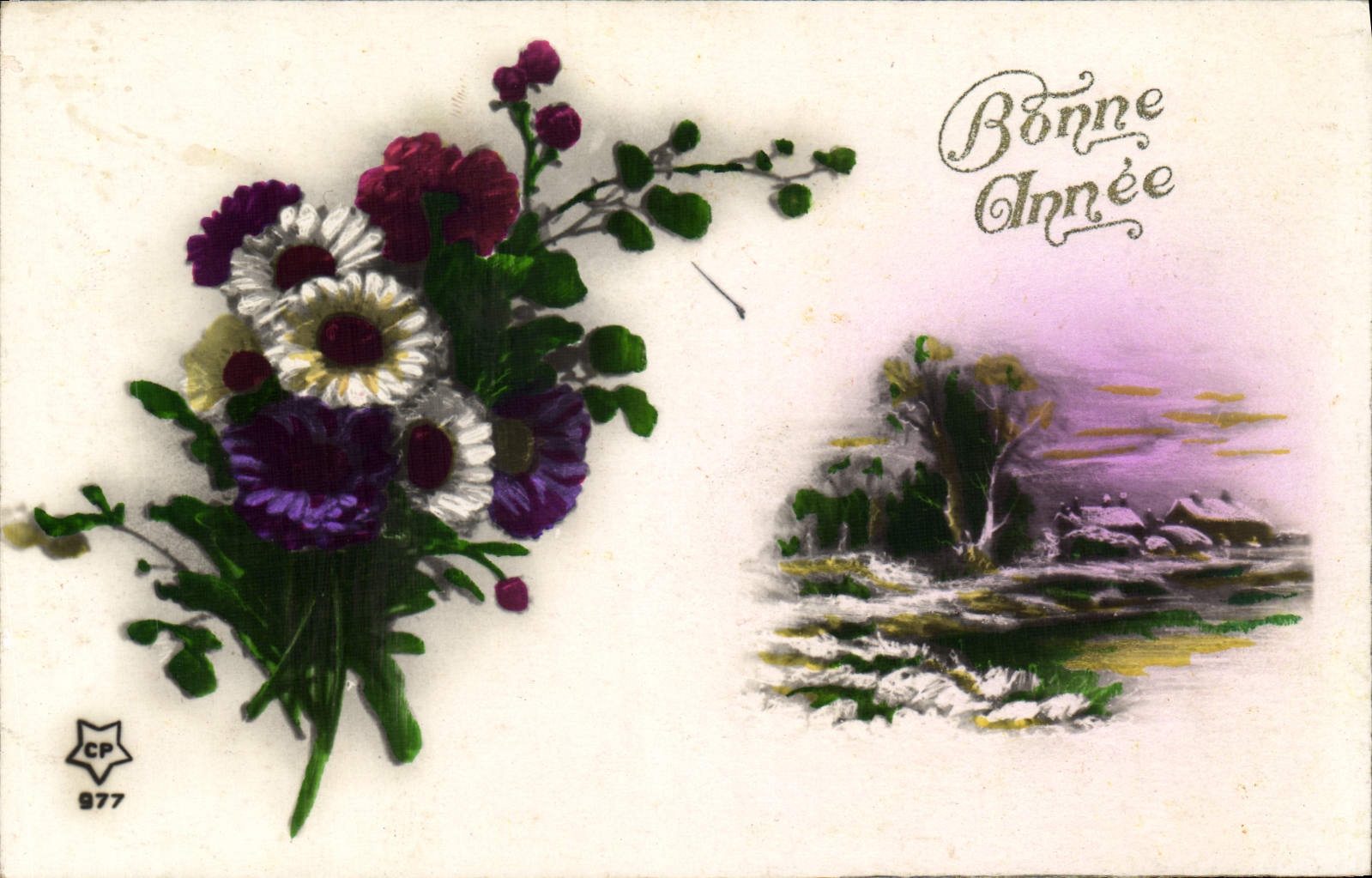 CPA Fantaisie Fleurs 