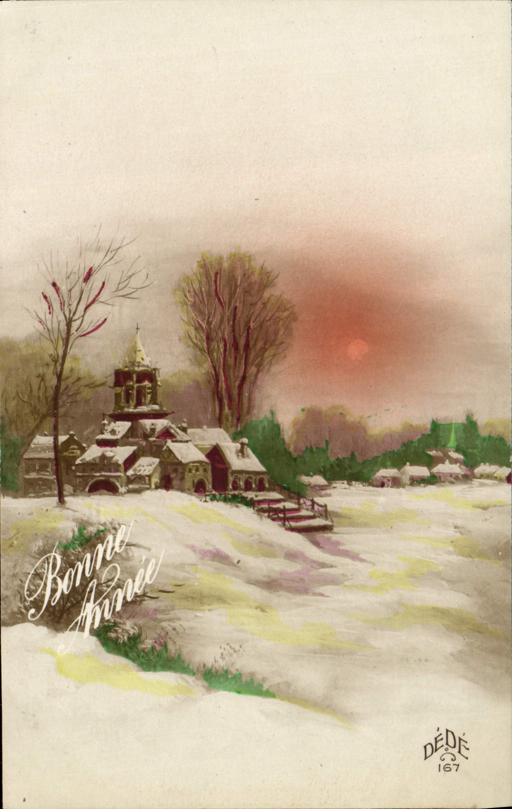 CPA Fantaisie Bonne annee