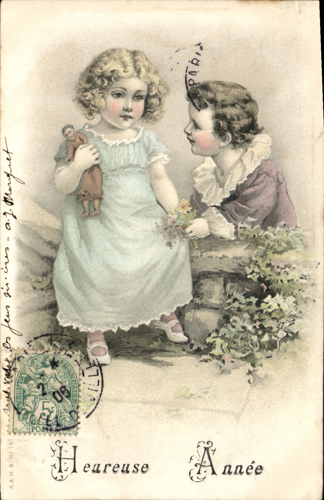 CPA Fantaisie Enfants Poupee 