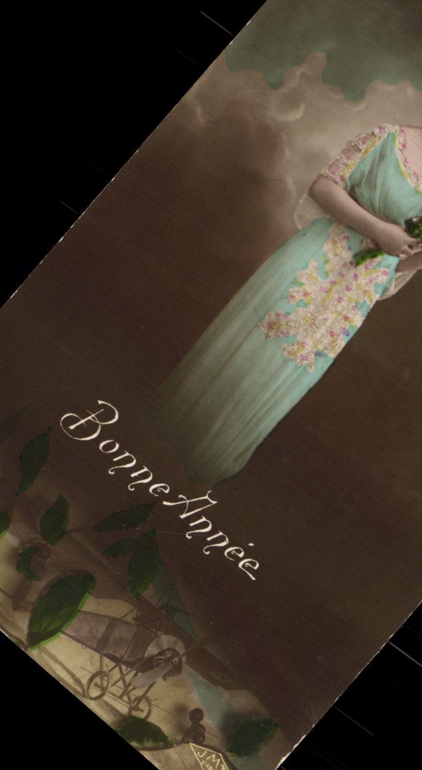 CPA Fantaisie Femme Avion