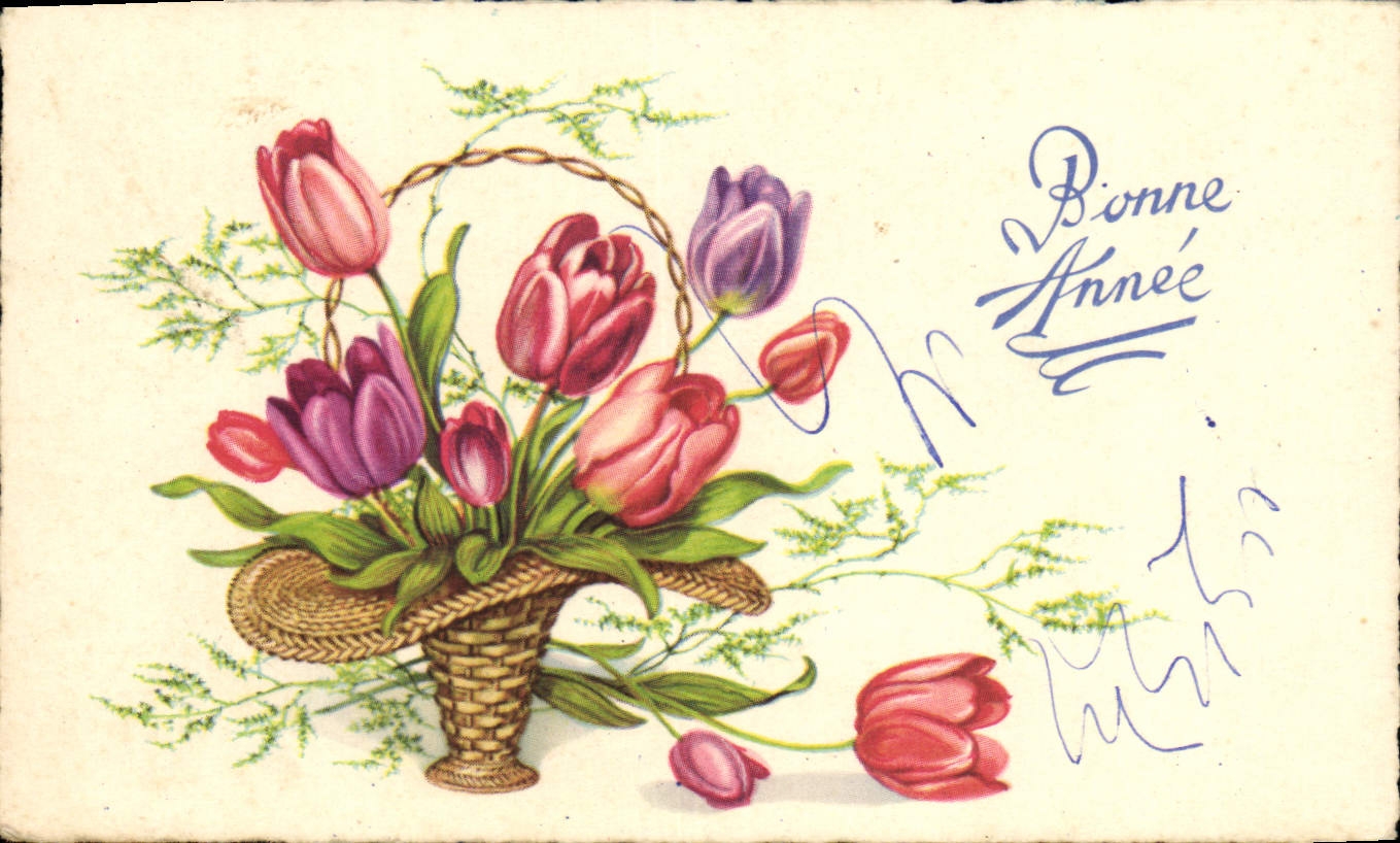 CPA Fantaisie Fleurs