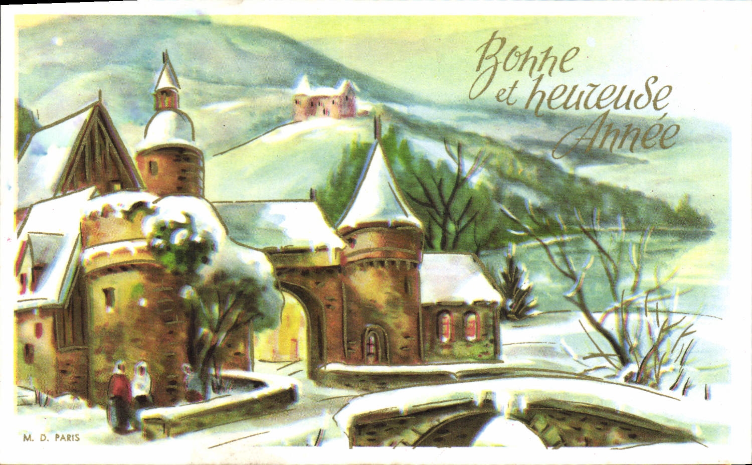 CPA Fantaisie Bonne annee