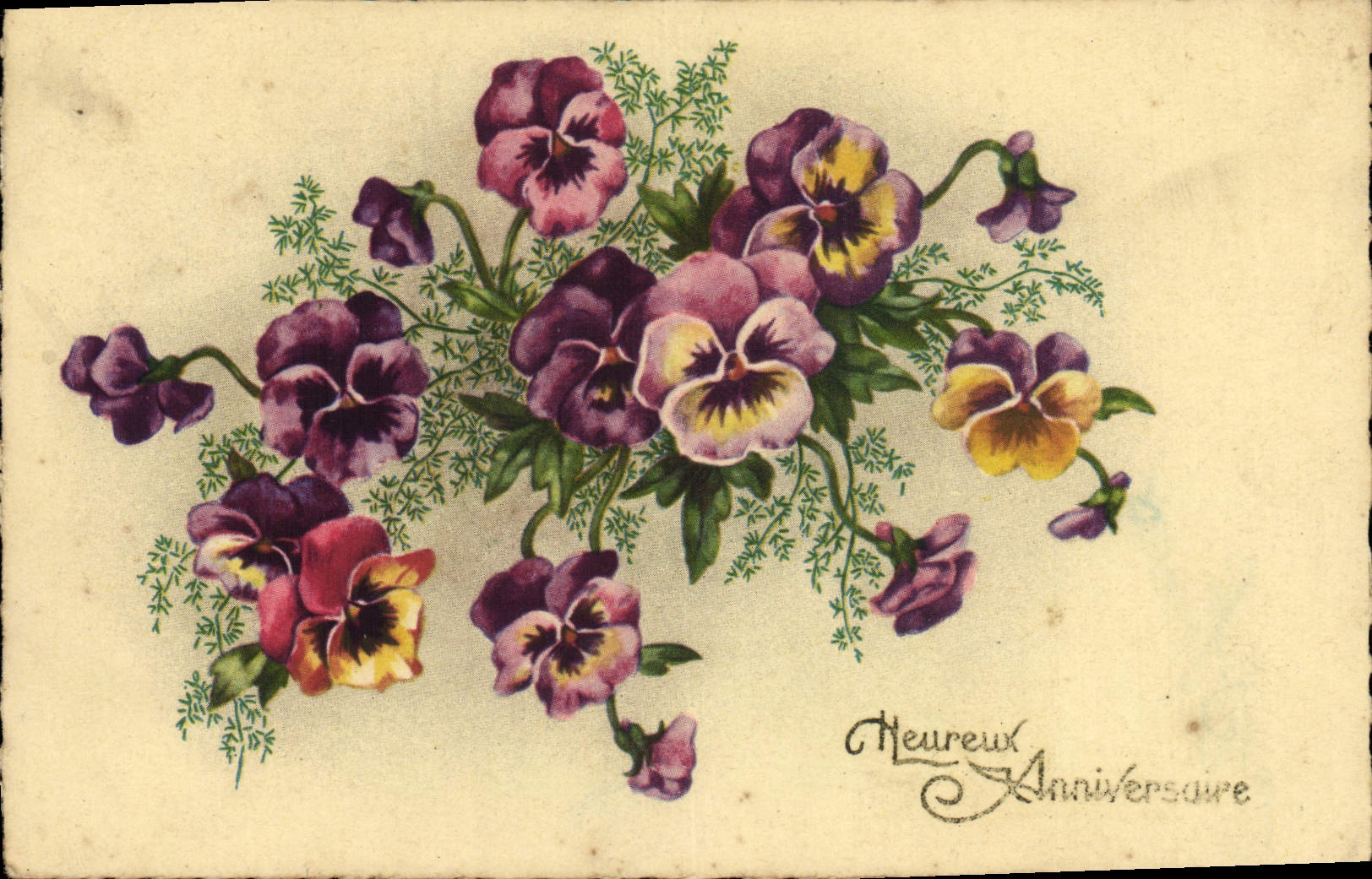 CPA Fantaisie Fleurs