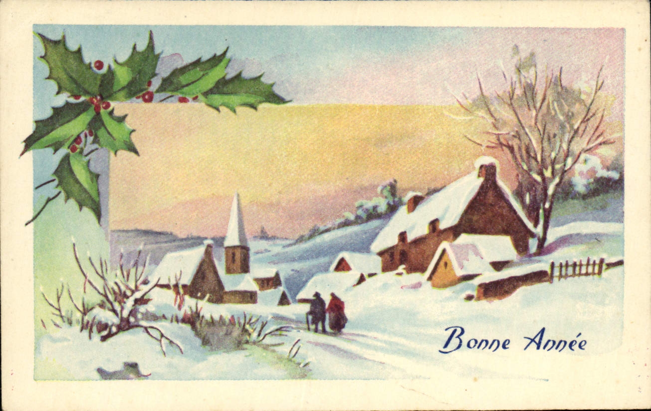 CPA Fantaisie Bonne annee