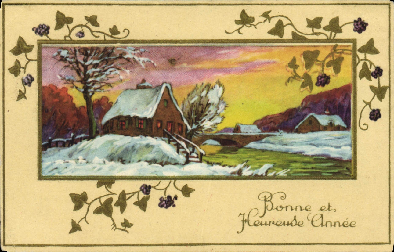 CPA Fantaisie Bonne annee