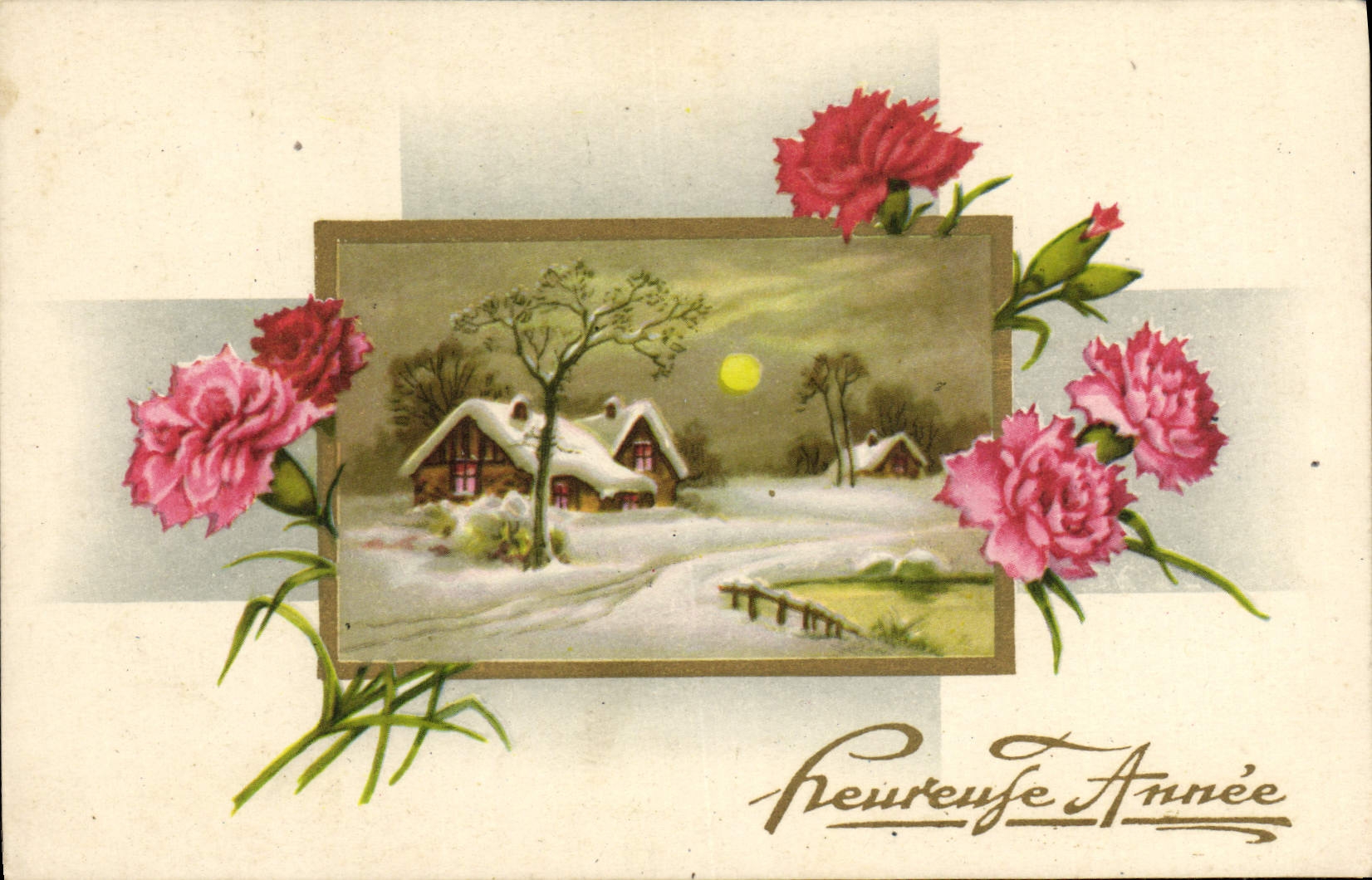 CPA Fantaisie Fleurs