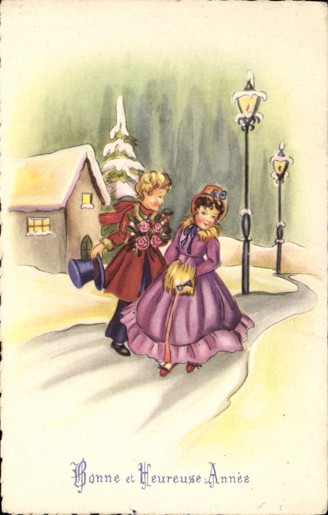 CPA Fantaisie Bonne annee