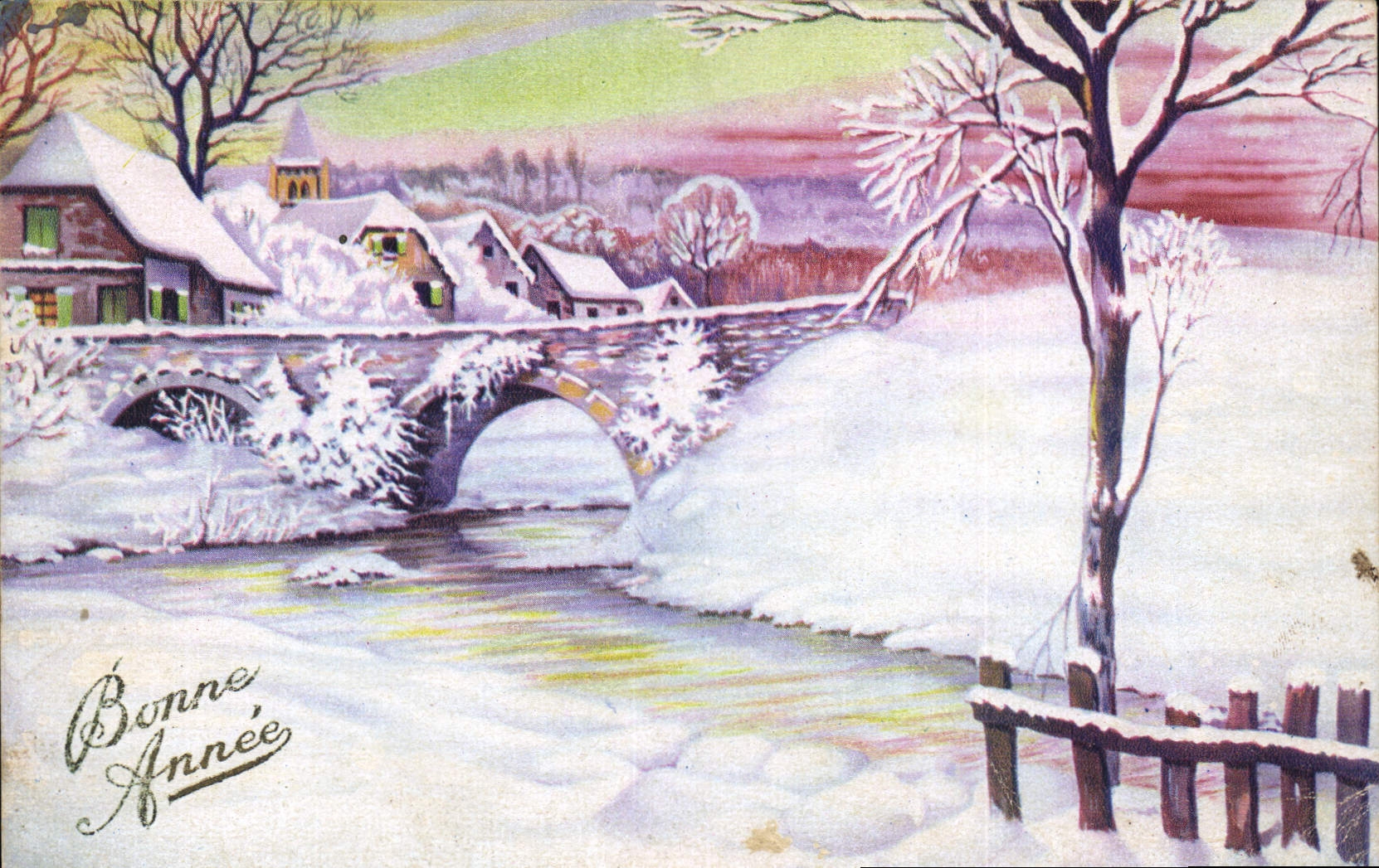 CPA Fantaisie Bonne annee