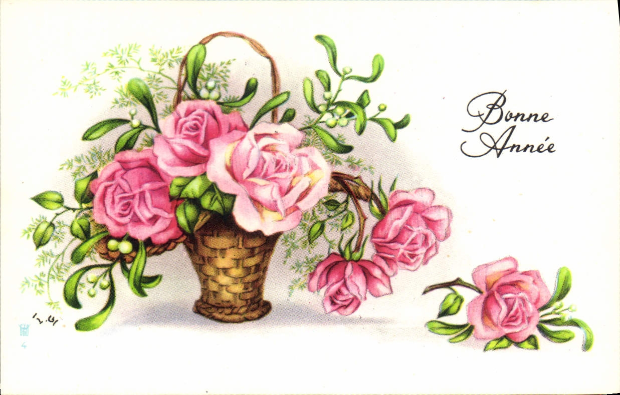 CPA Fantaisie Fleurs