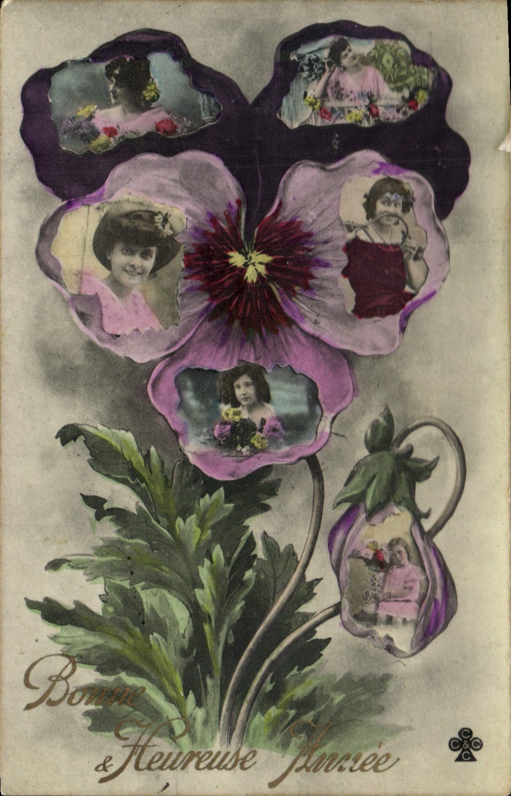 CPA Fantaisie Femmes Fleurs 