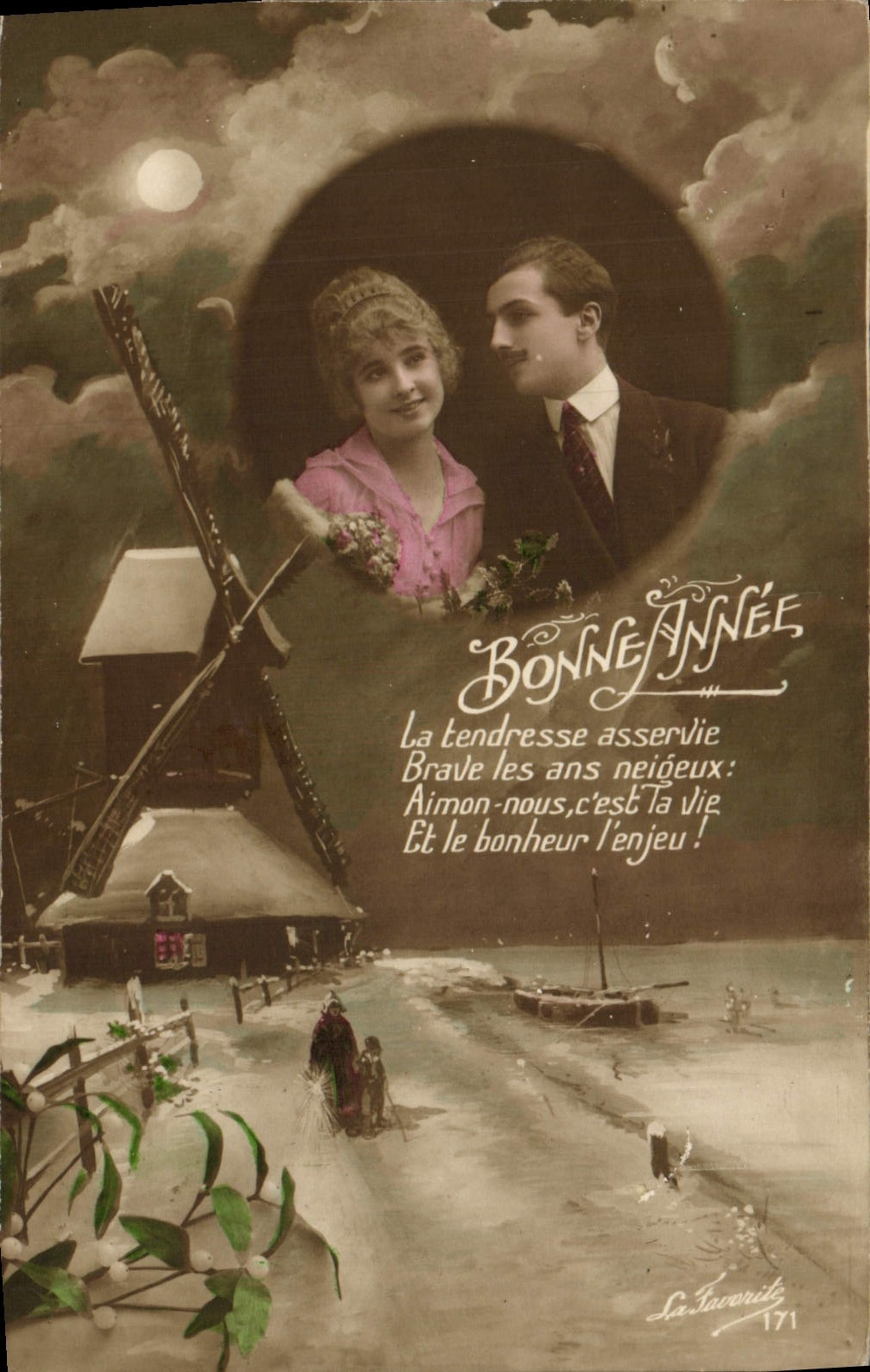 CPA Fantaisie Femme Moulin a vent