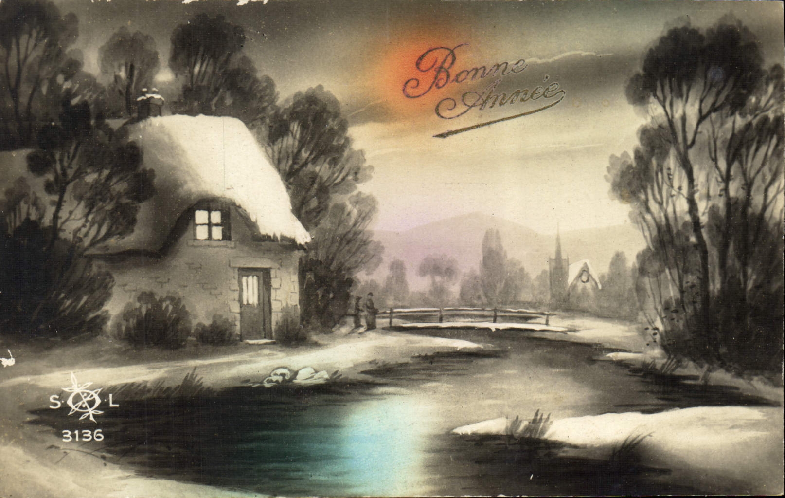 CPA Fantaisie Bonne annee